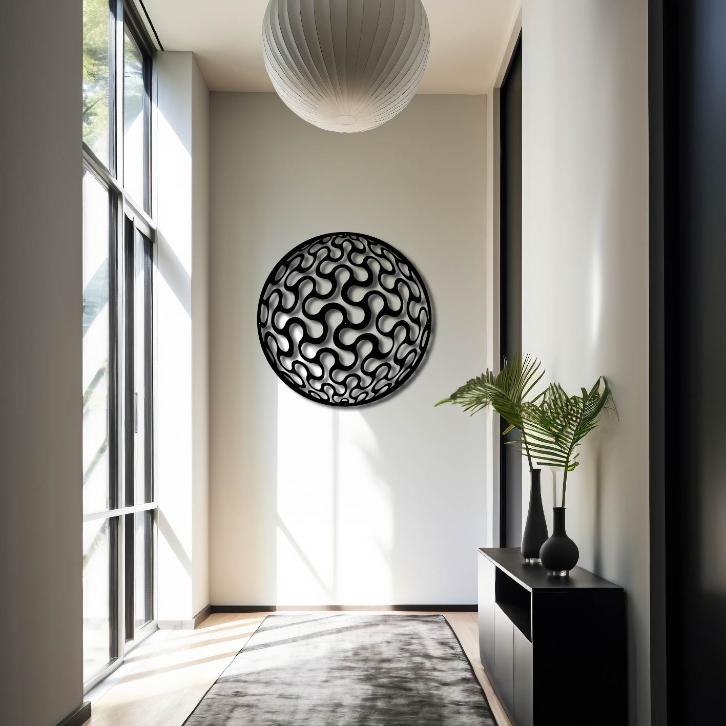 Sphere Metal Wall Art Frame