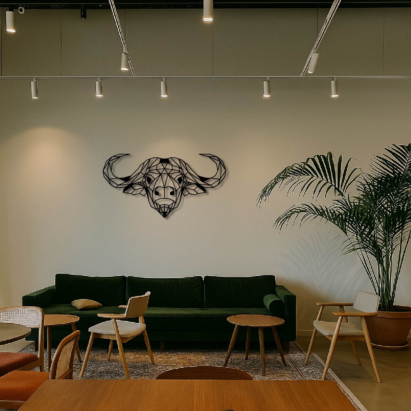 Buffalo Metal Wall Art Frame