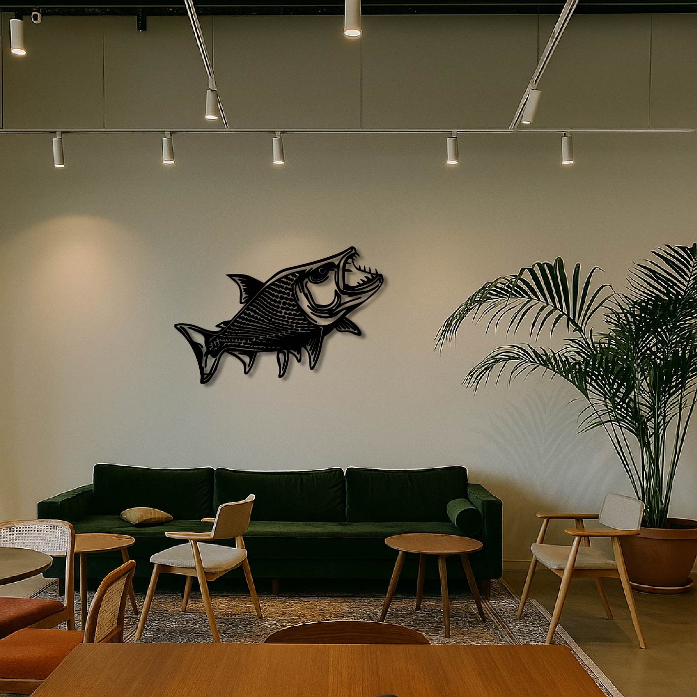 TIGERFISH METAL WALL ART