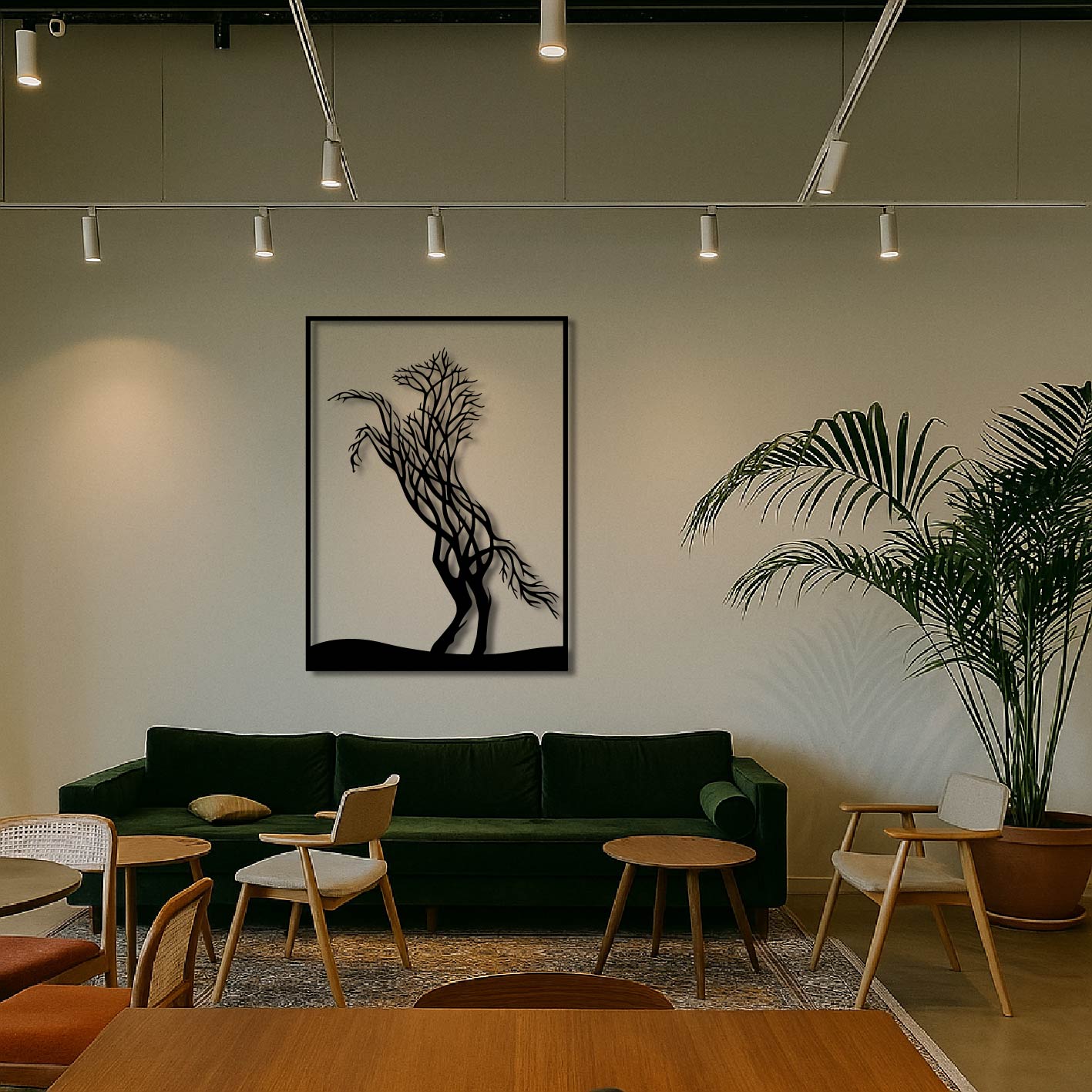 HORSE TREE METAL WALL ART