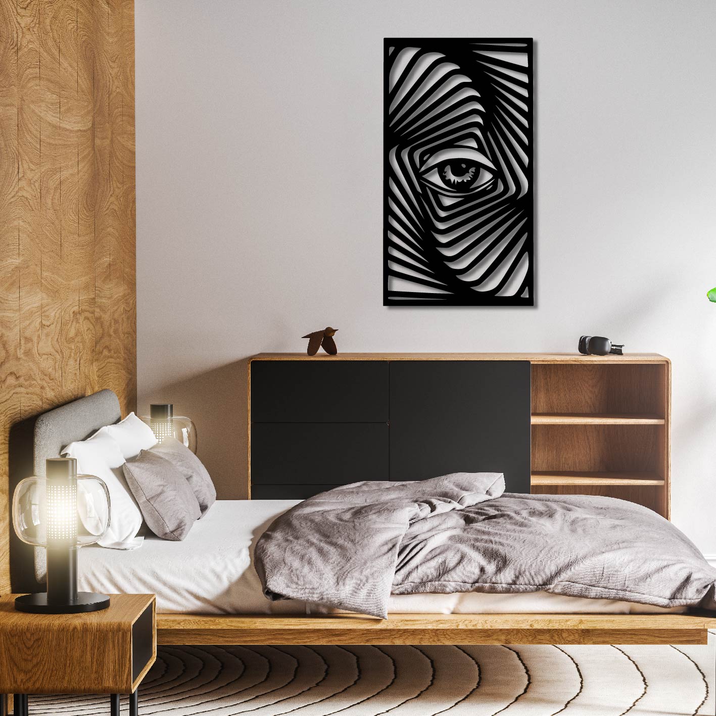 ZEBRA EYE METAL WALL ART