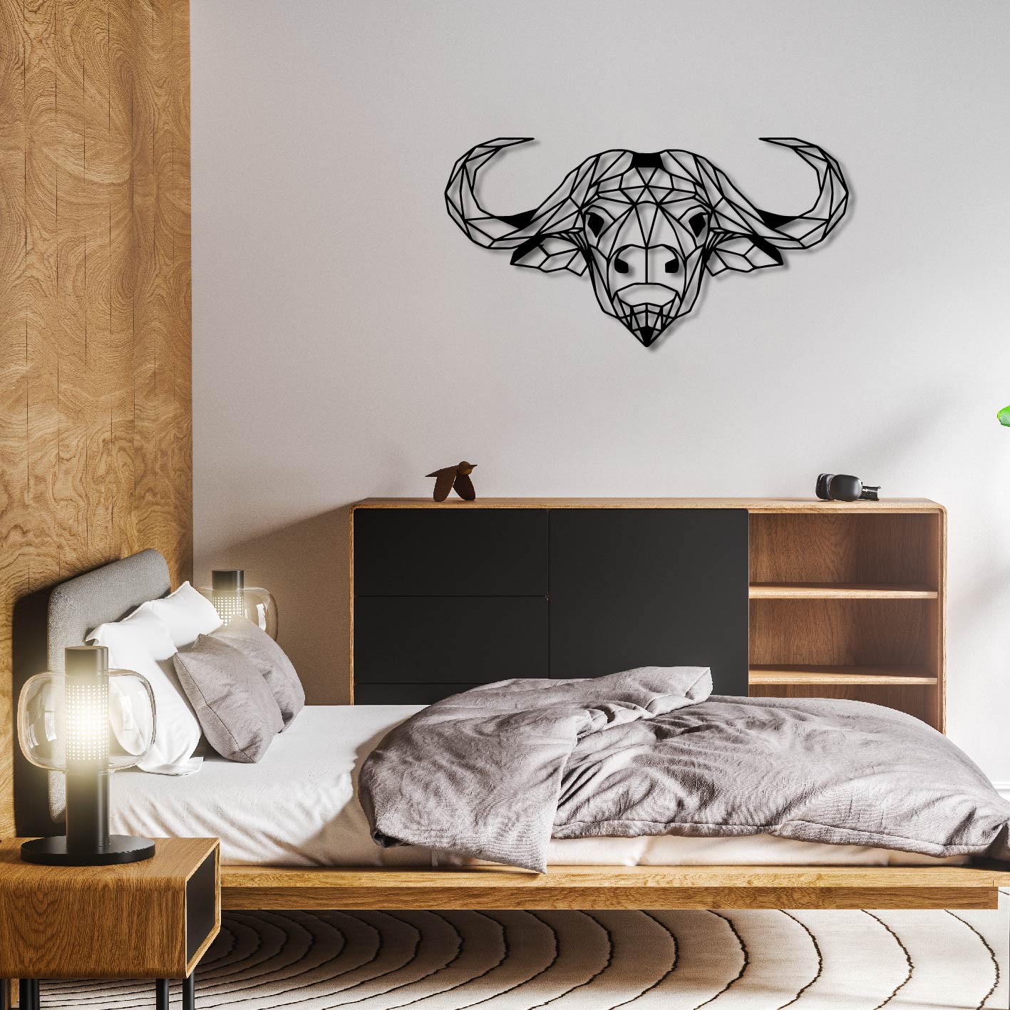 Buffalo Metal Wall Art Frame