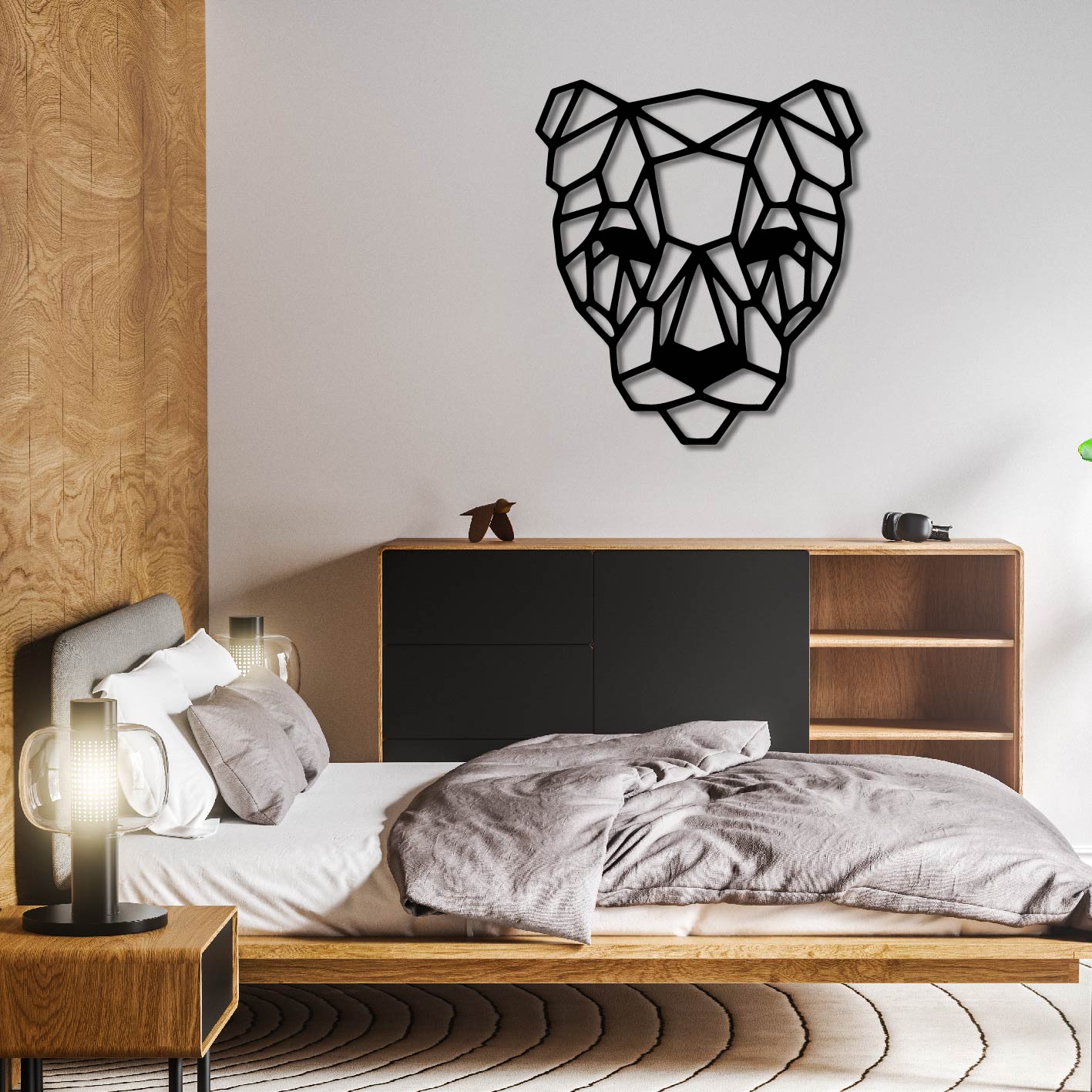 Leopard Metal Wall Art Frame