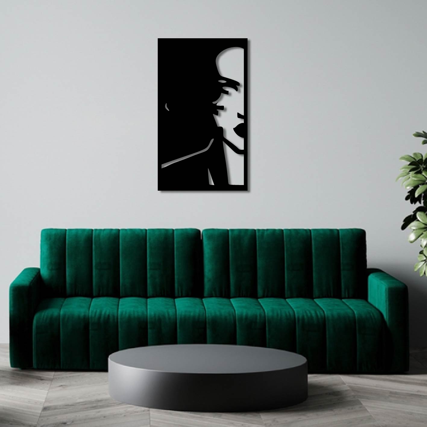 BLACK WIDOW PORTRAIT METAL WALL ART