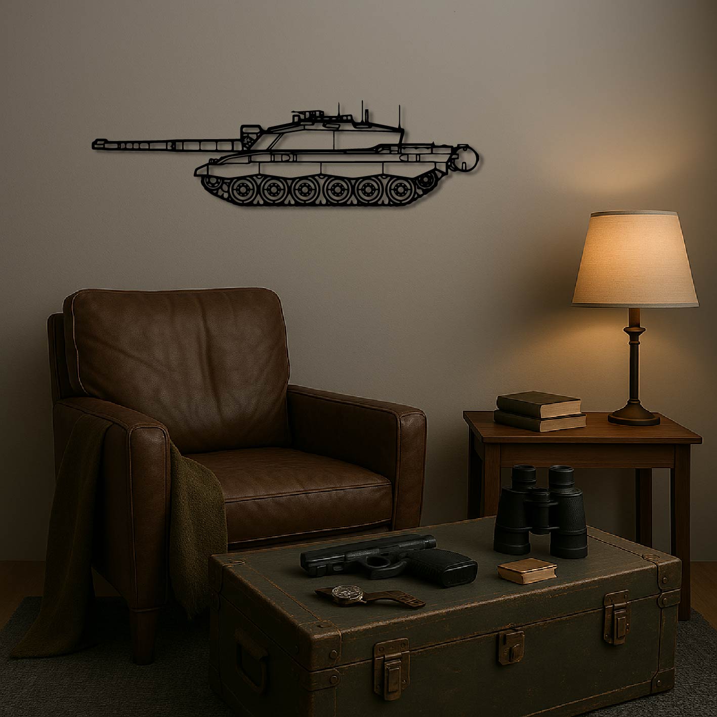 CHALLENGER 2 SR2 1998 METAL WALL ART