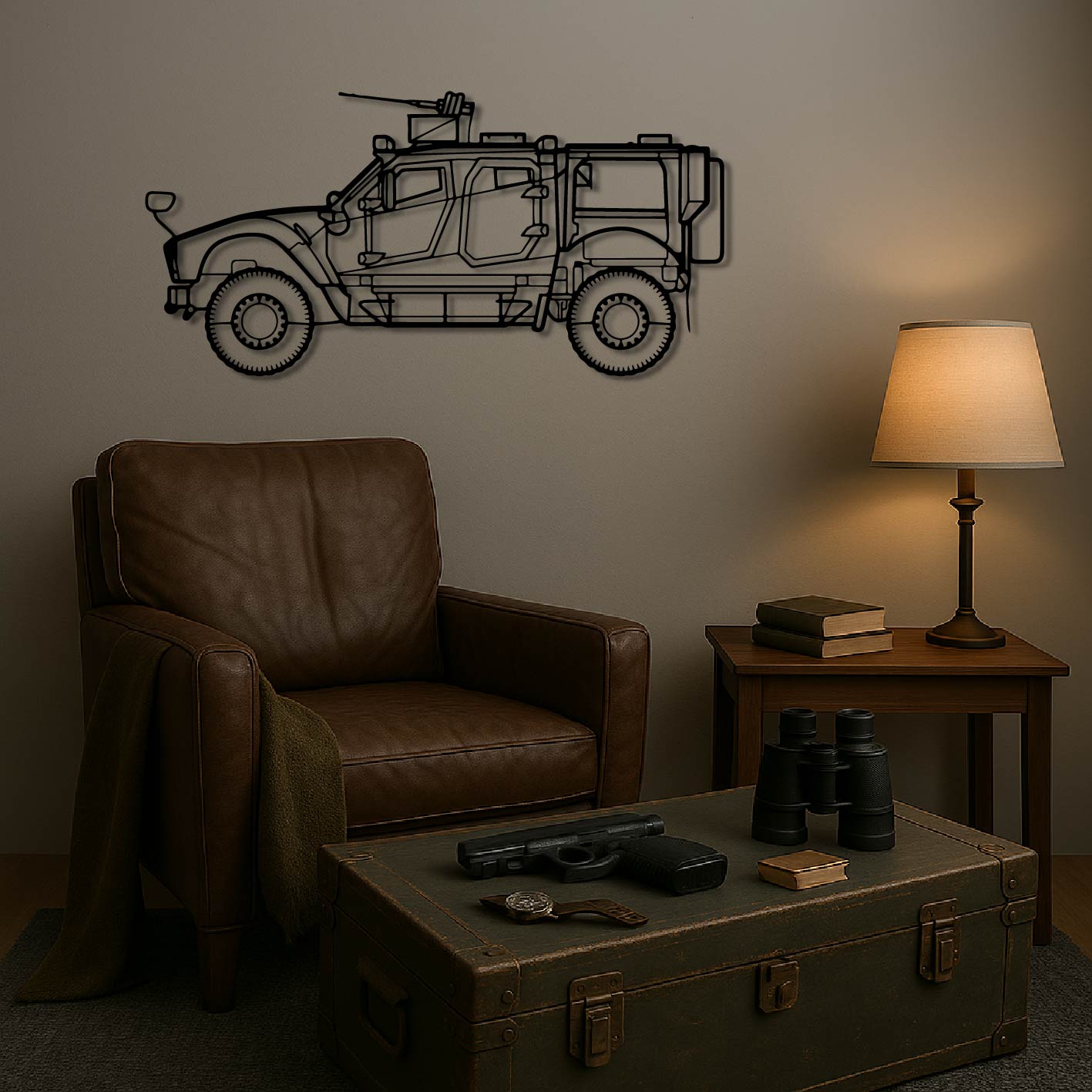 M-ATV MRAP METAL WALL ART