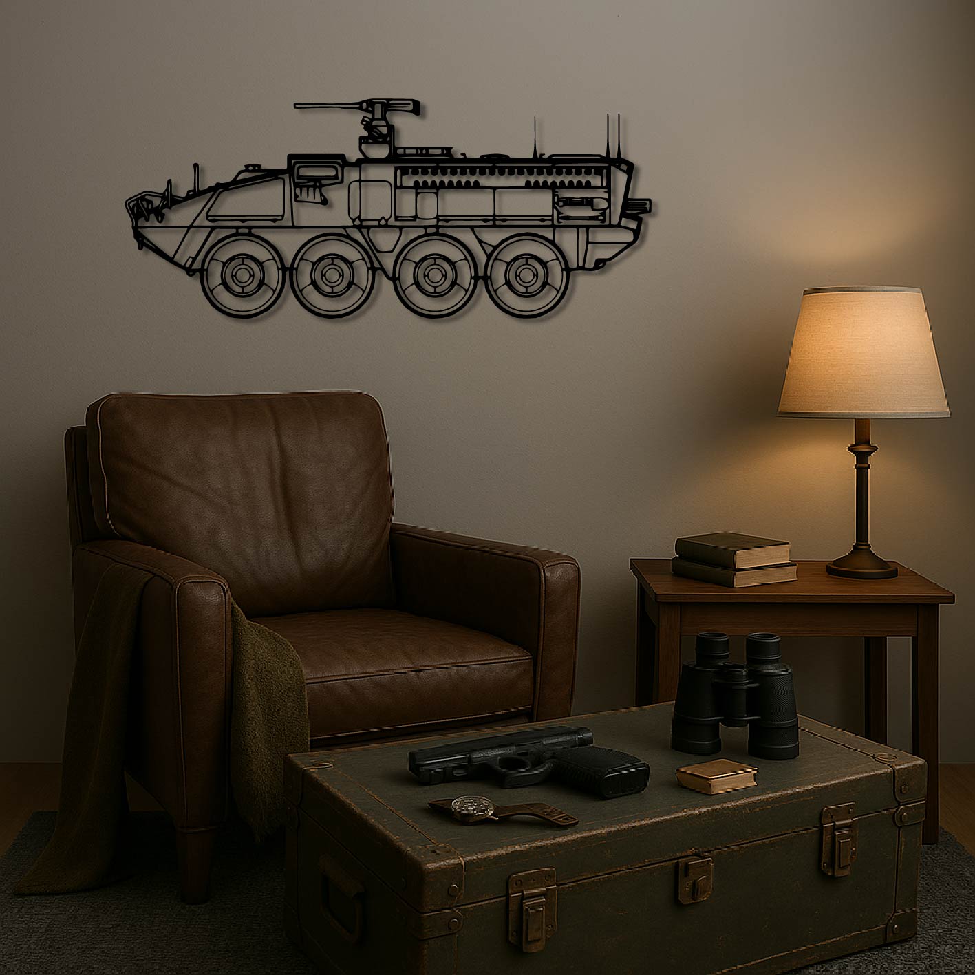 M1126 STRYKER METAL WALL ART