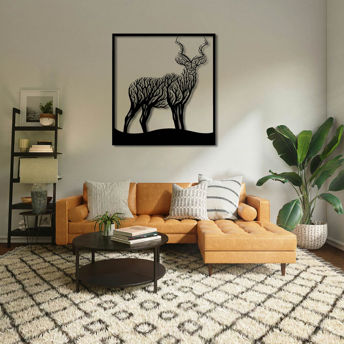 KUDU TREE METAL WALL ART