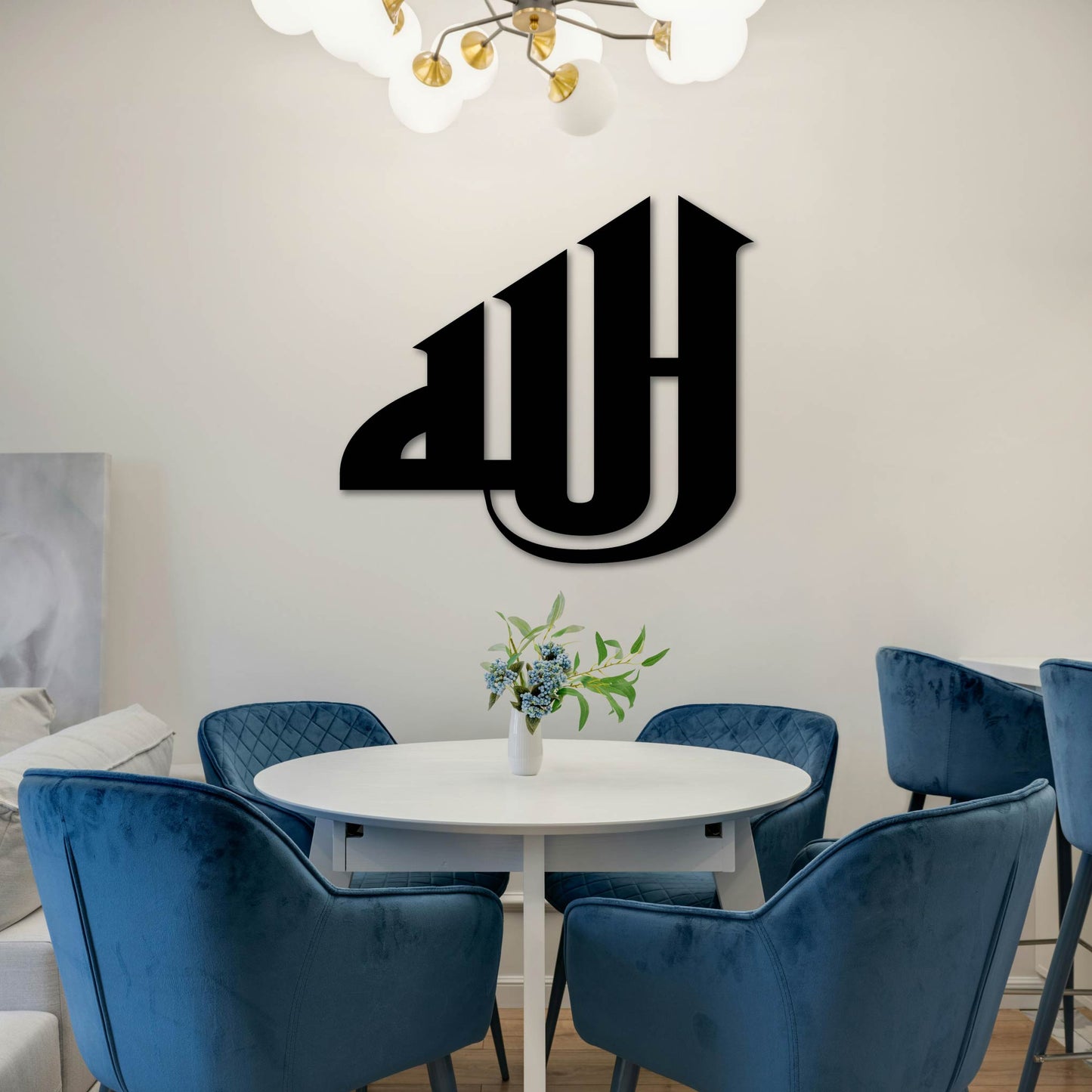 ALLAH SIMPLE KUFIC METAL WALL ART