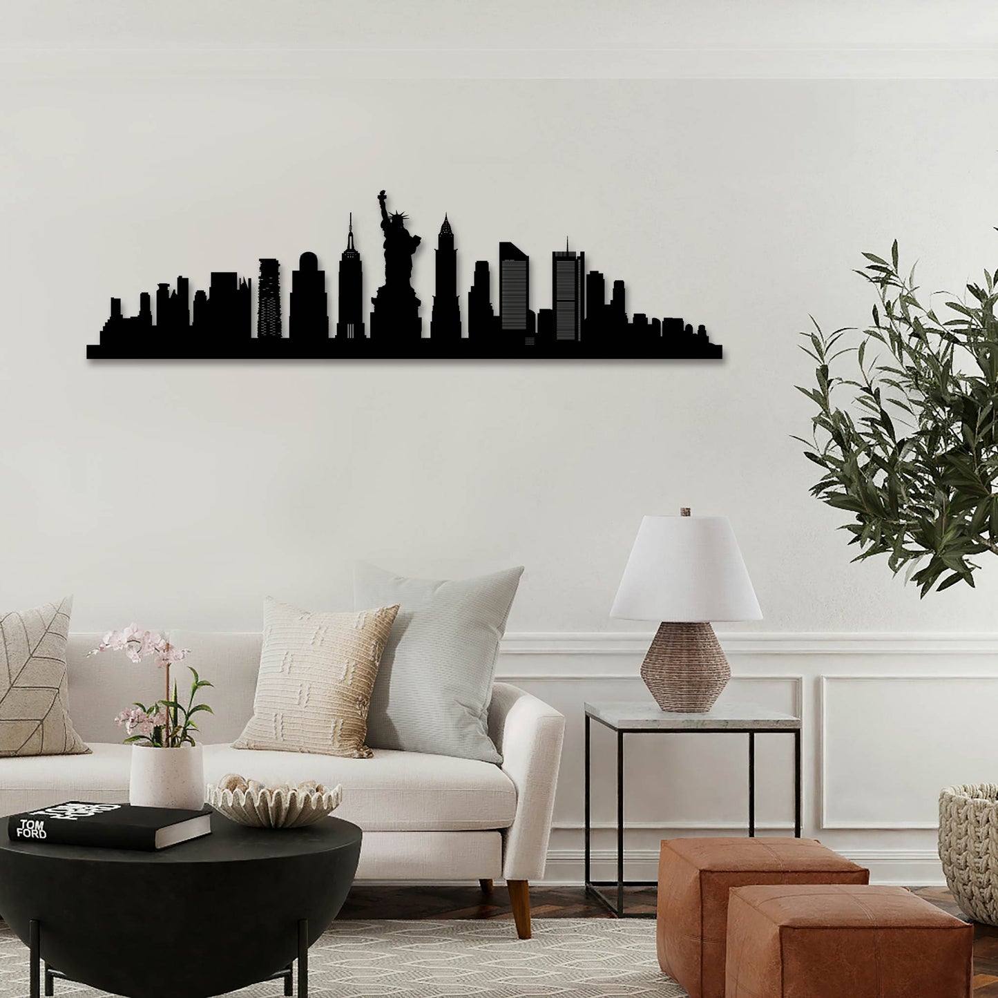 NEW YORK DETAILED METAL WALL ART