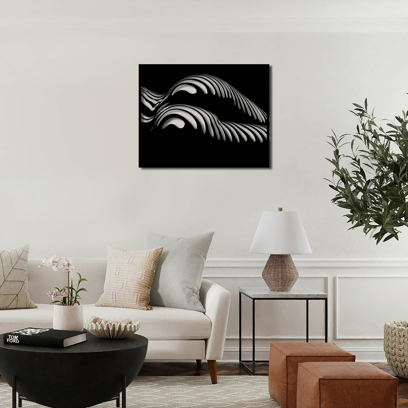 Shadows Metal Wall Art Frame