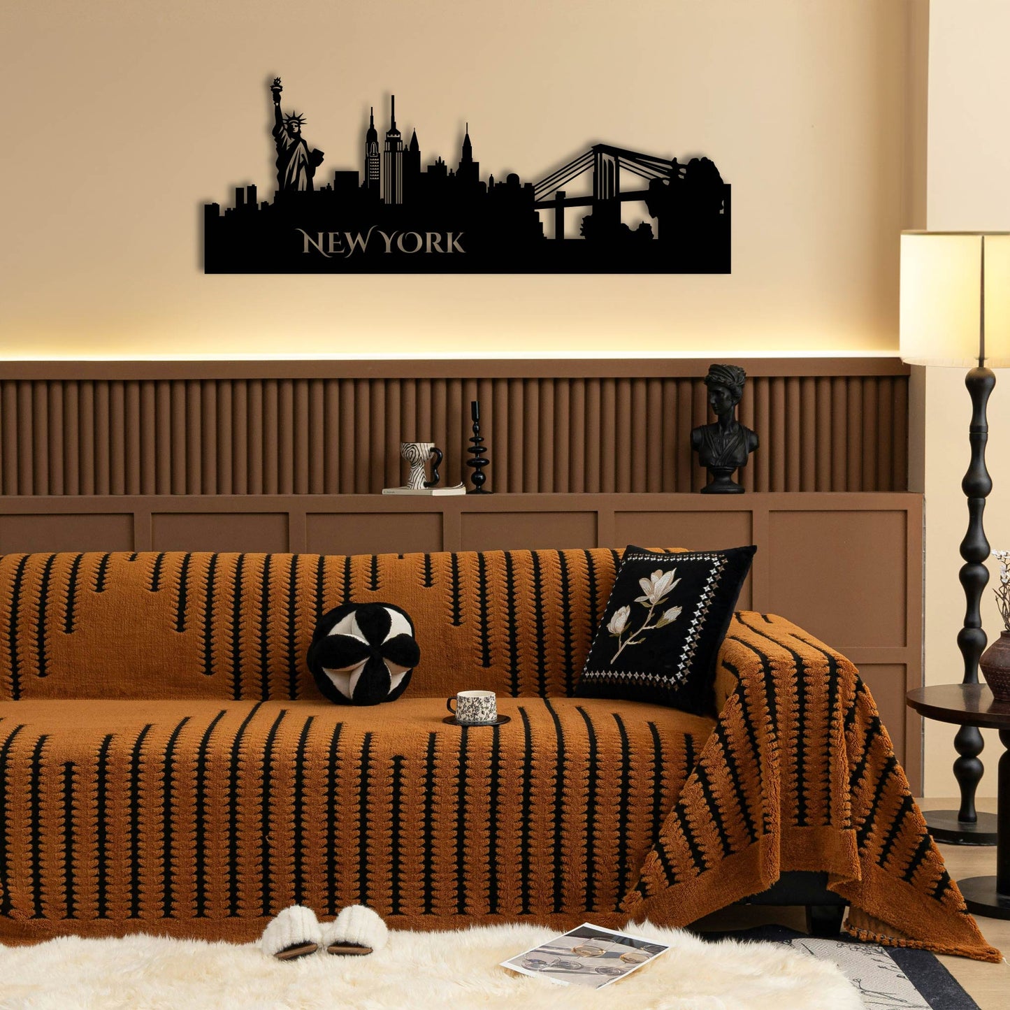 NEW YORK METAL WALL ART