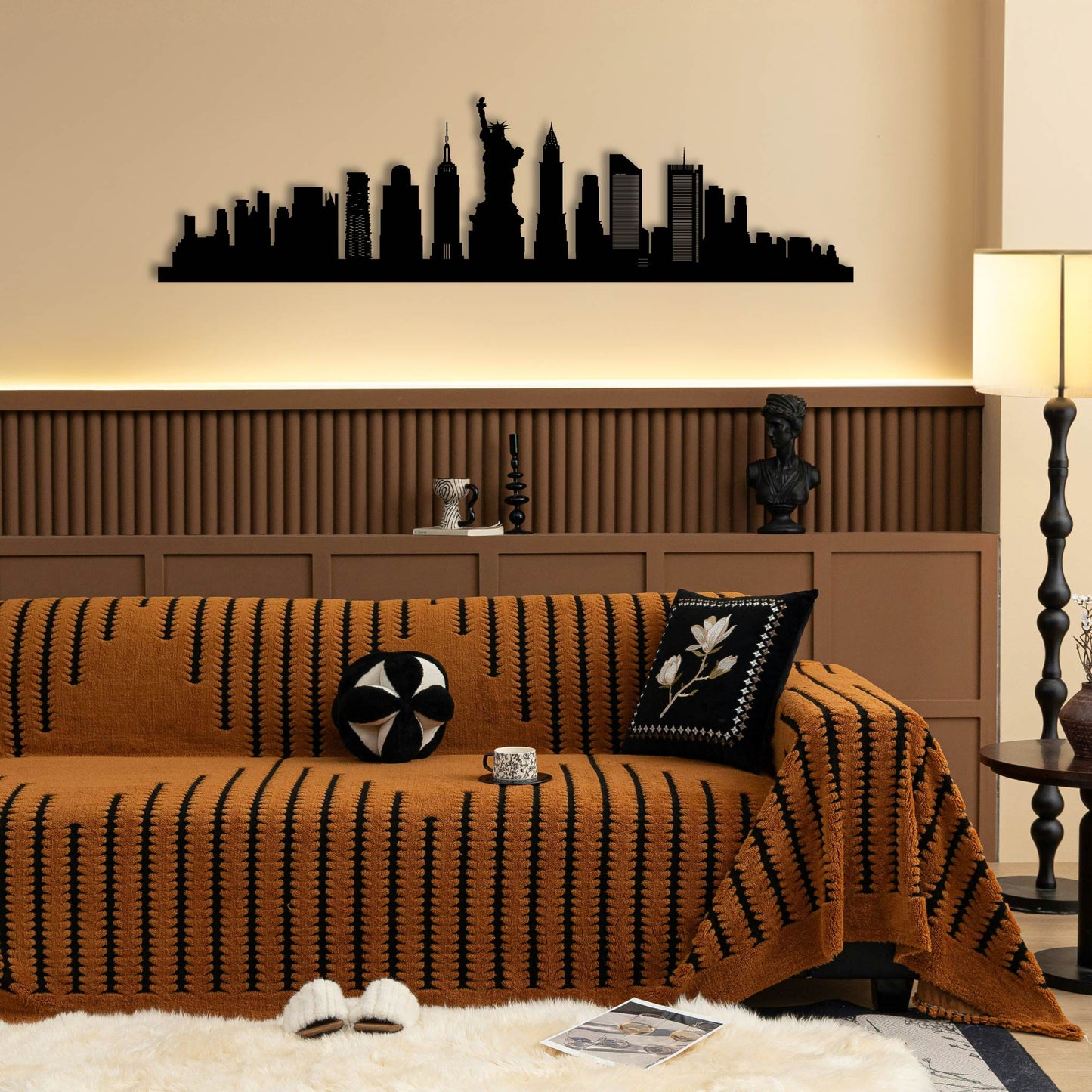 NEW YORK DETAILED METAL WALL ART