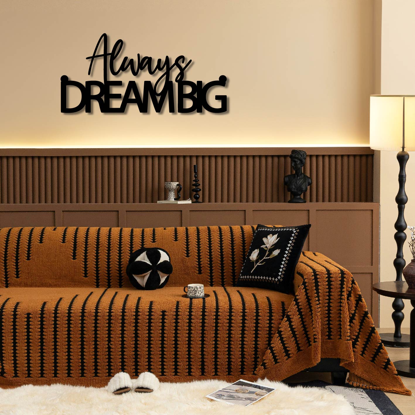 ALWAYS DREAM BIG METAL WALL ART