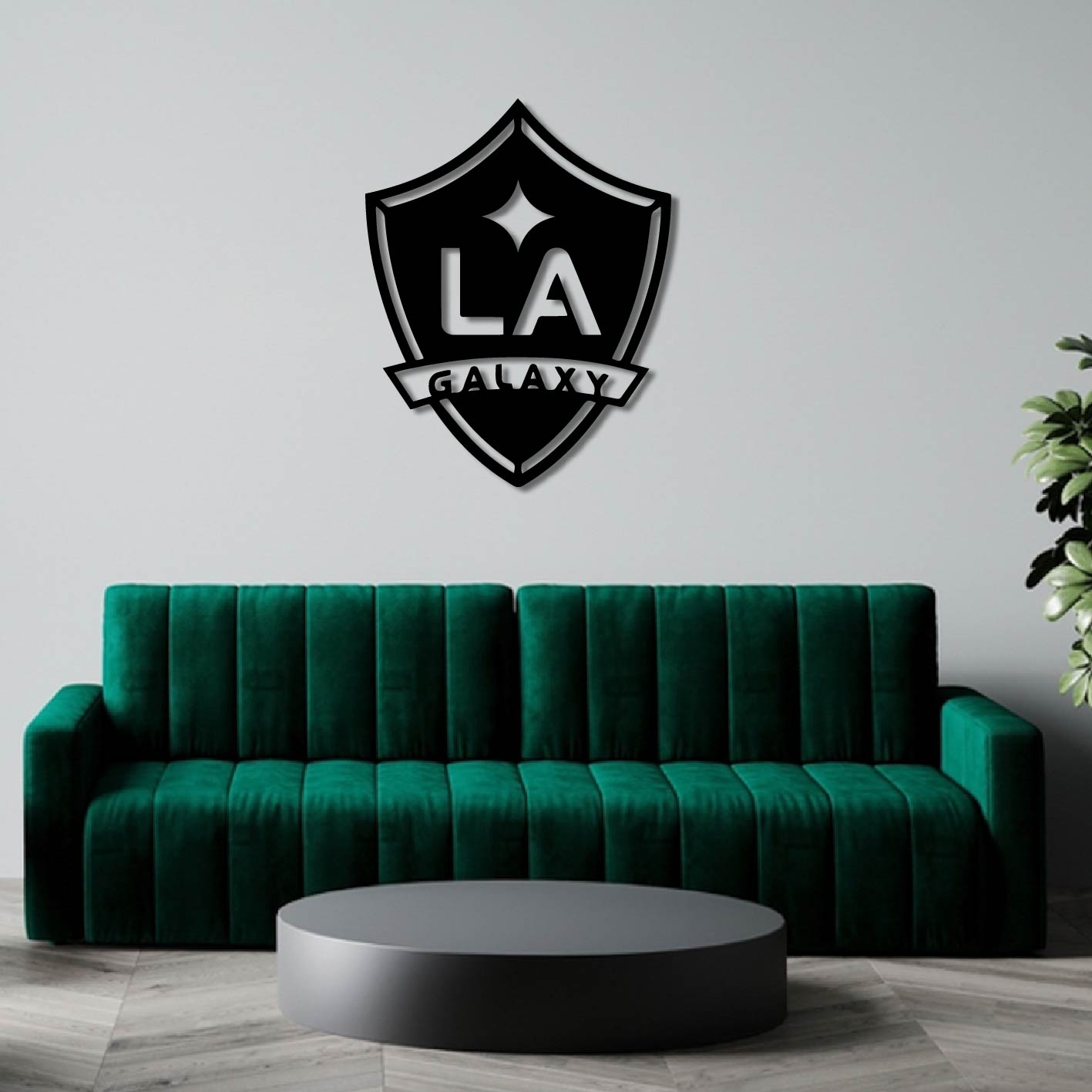 LA GALAXY LOGO METAL WALL ART