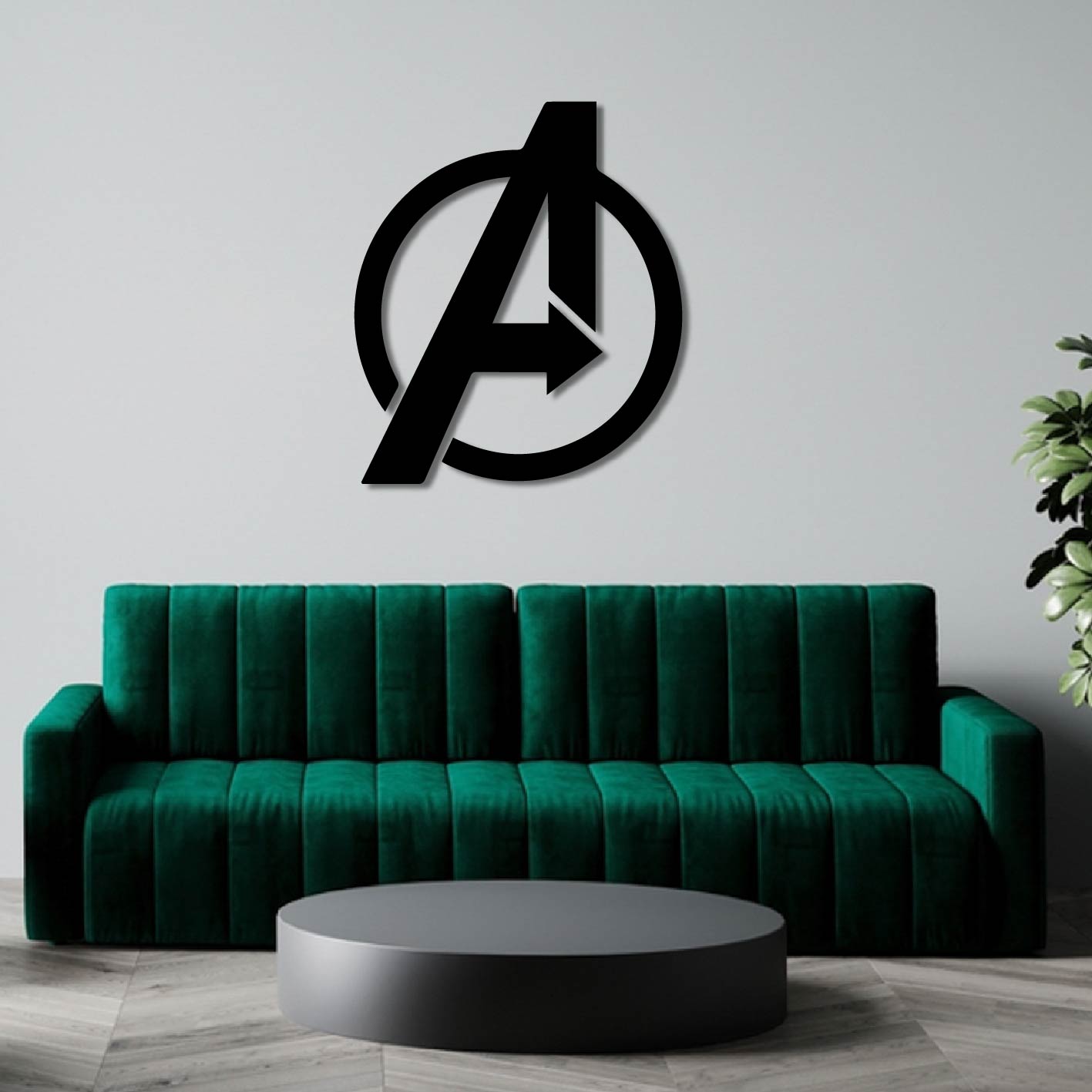 AVENGER LOGO 2 METAL WALL ART