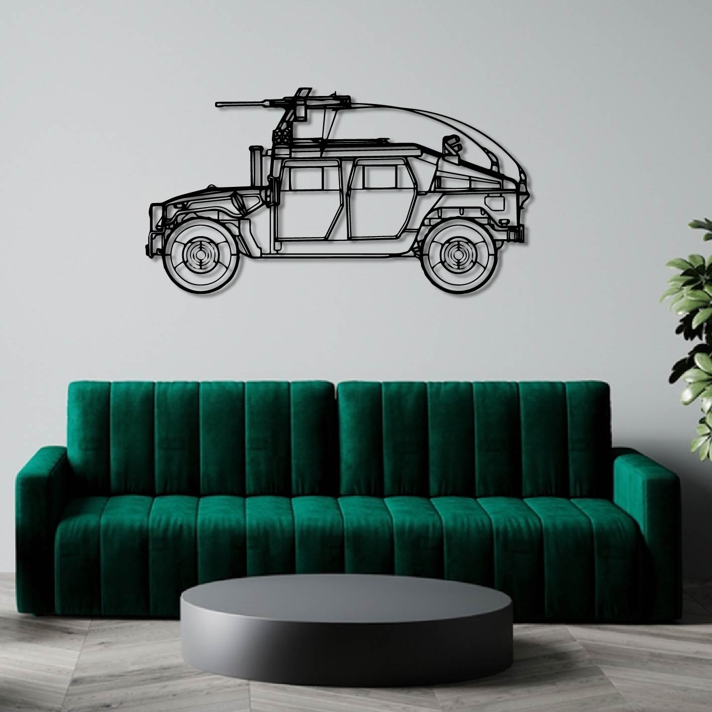 M1114 HMMWV METAL WALL ART