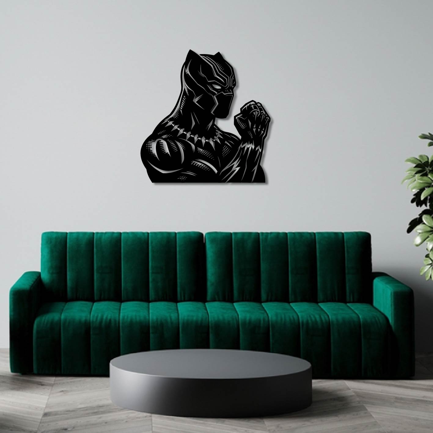 BLACK PANTHER FIST METAL WALL ART