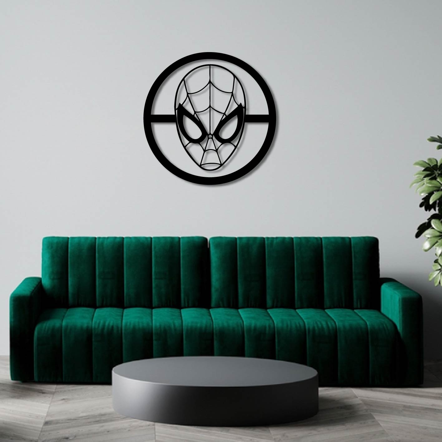 SPIDERMAN PORTRAIT METAL WALL ART