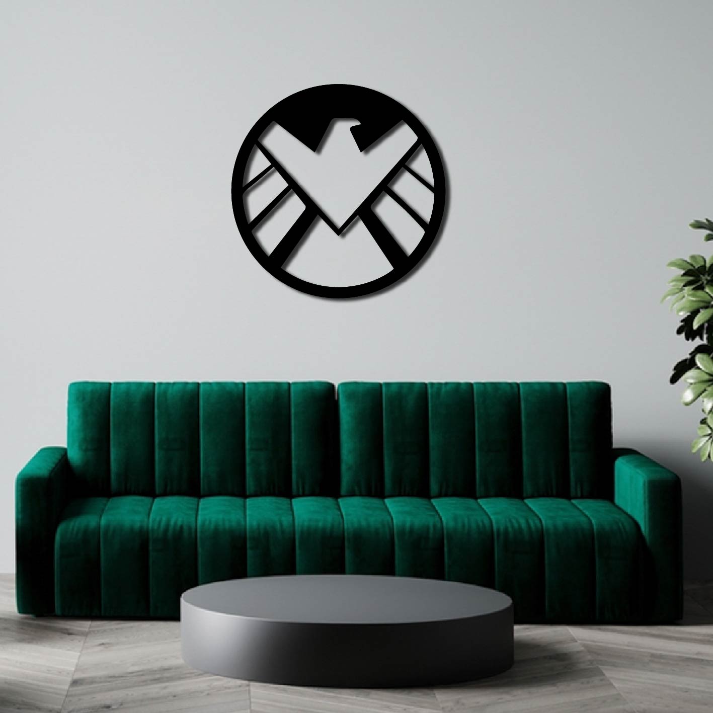 S.H.I.E.L.D MARVEL LOGO METAL WALL ART