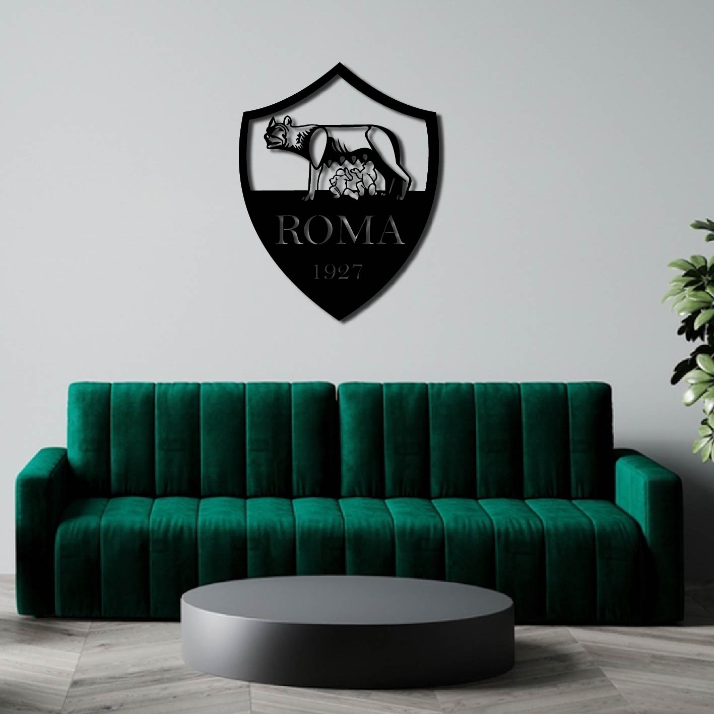 ROMA FC LOGO METAL WALL ART