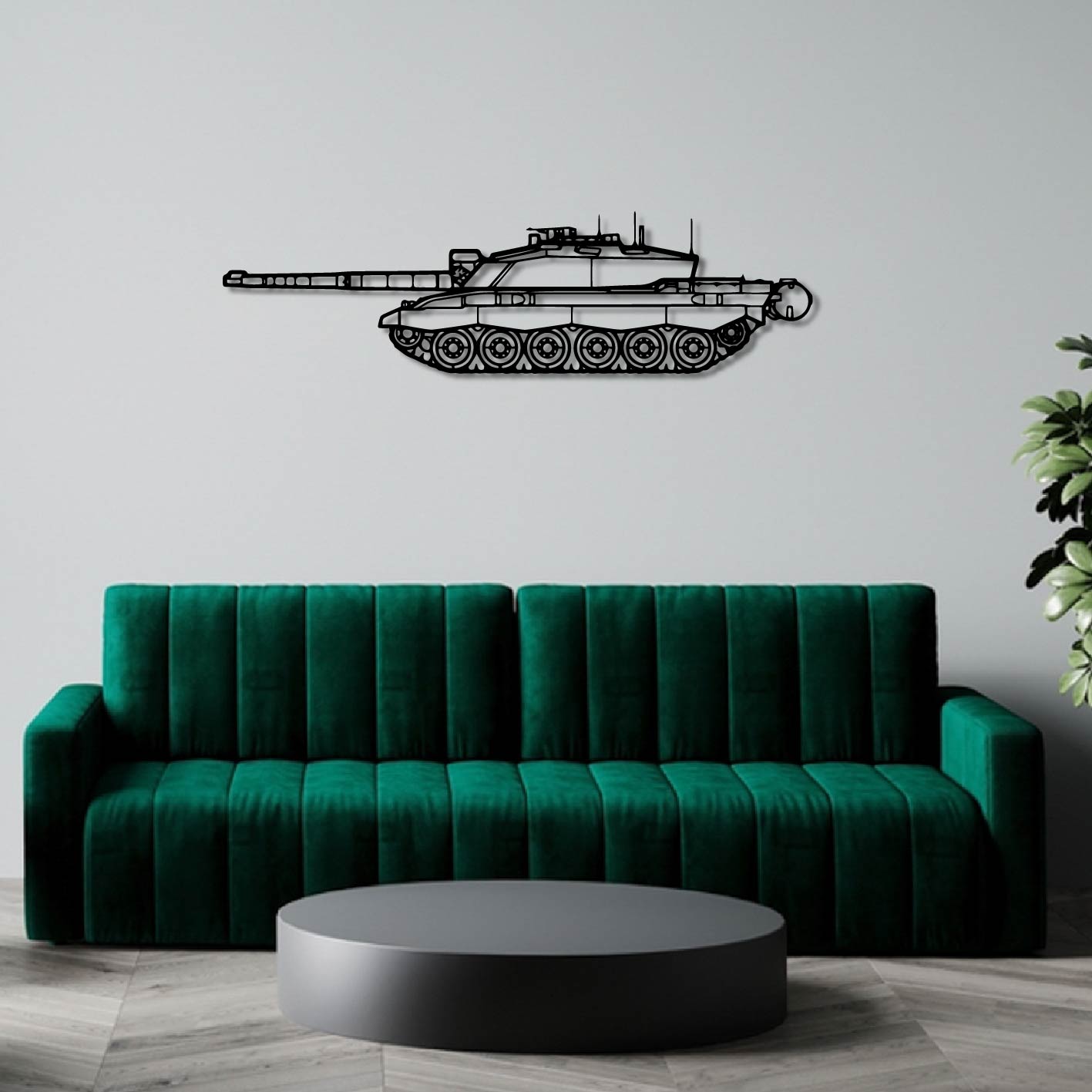 CHALLENGER 2 SR2 1998 METAL WALL ART