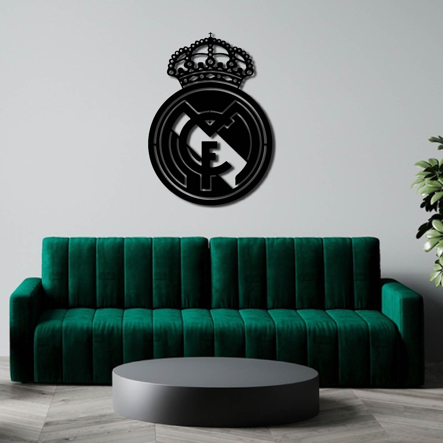 REAL MADRID LOGO METAL WALL ART