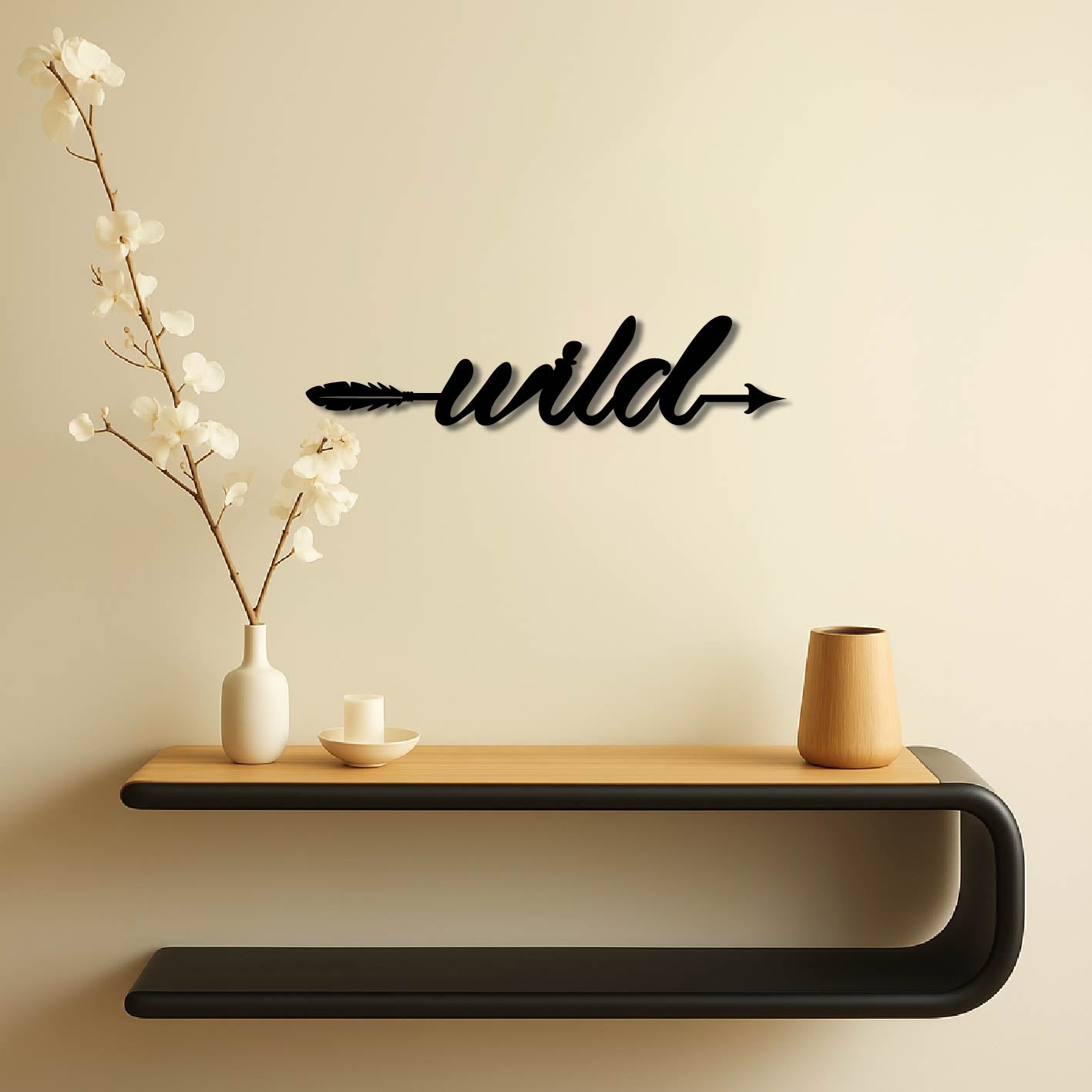 WILD ARROW SIGN METAL WALL ART