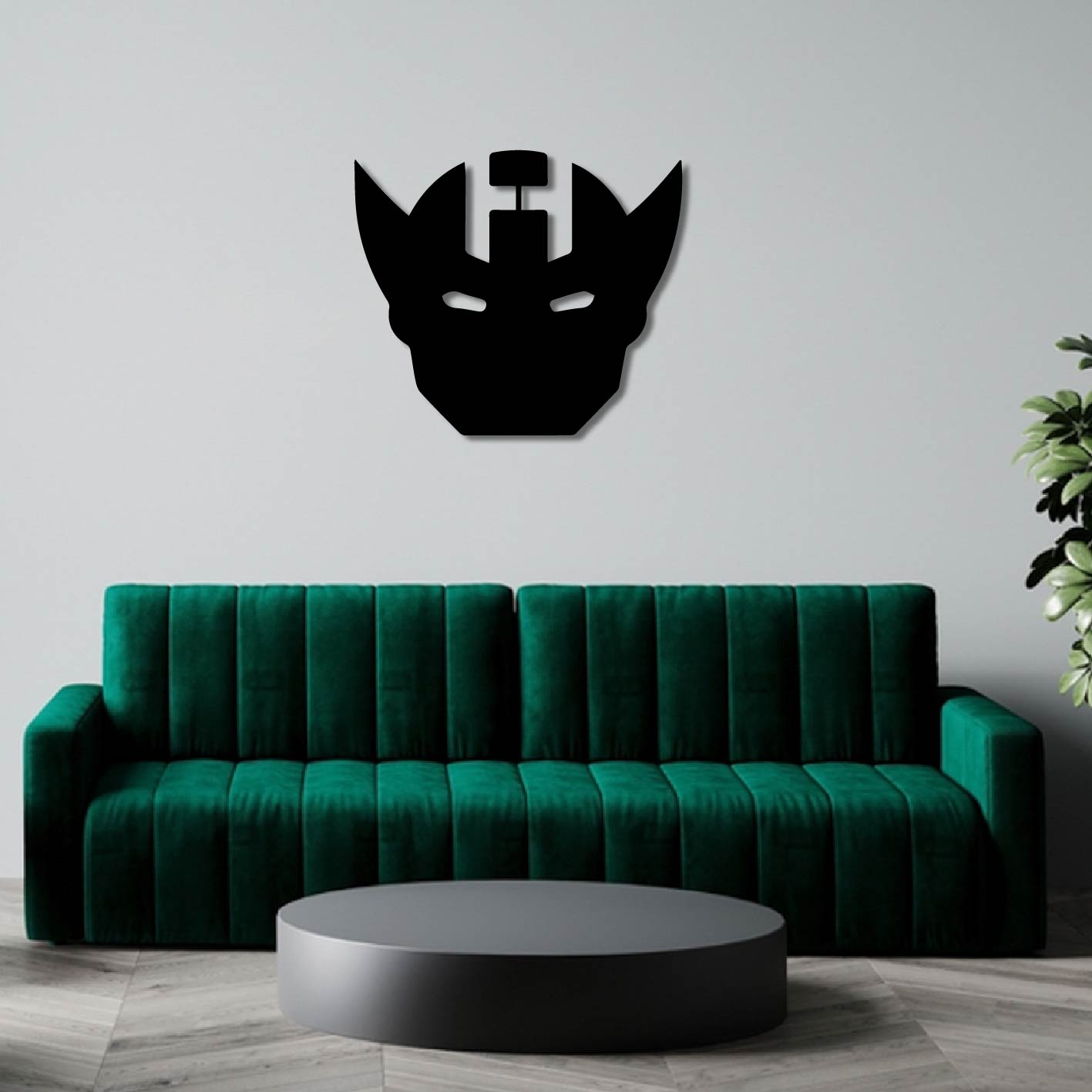 HAWKEYE PORTRAIT SILHOUETTE METAL WALL ART