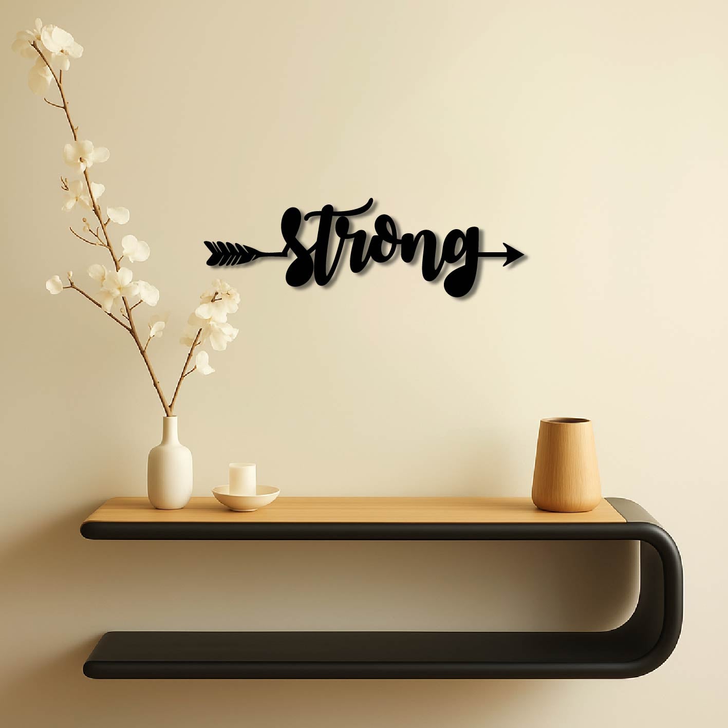 STRONG ARROW SIGN METAL WALL ART