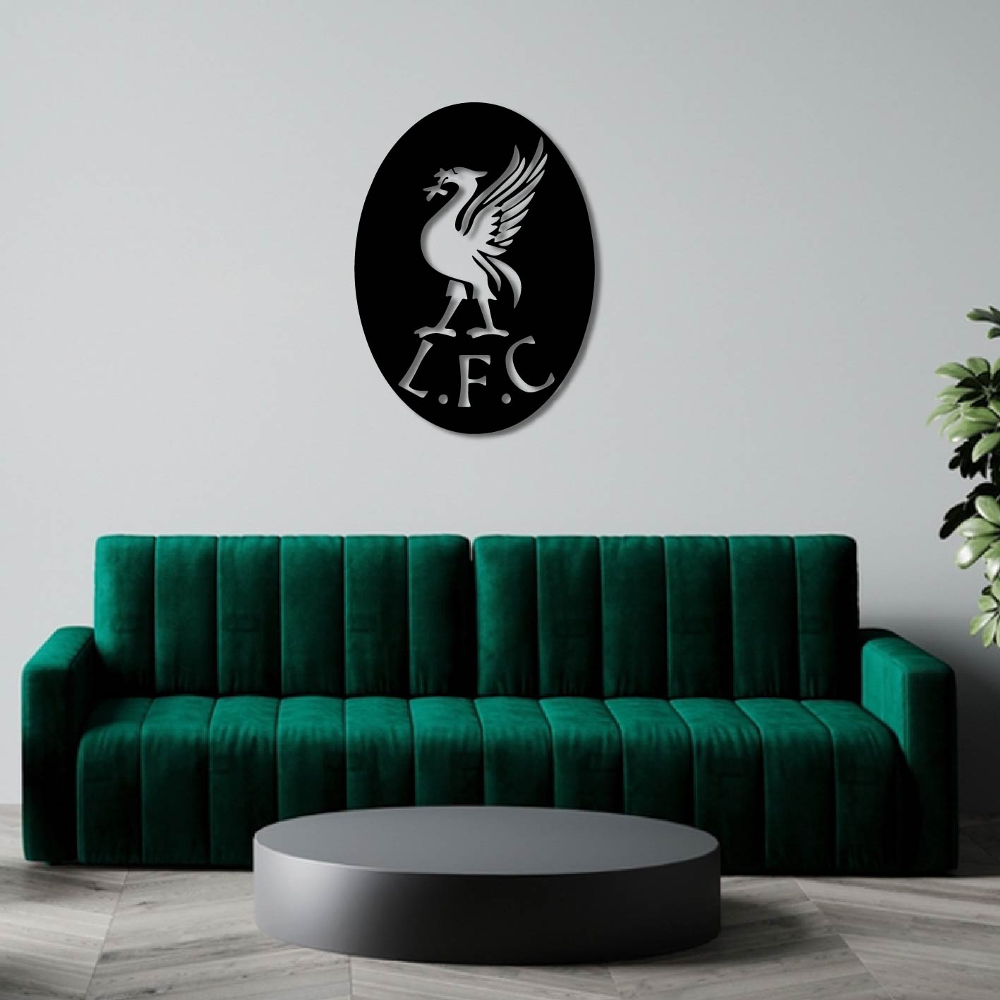 LFC LIVERPOOL LOGO METAL WALL ART