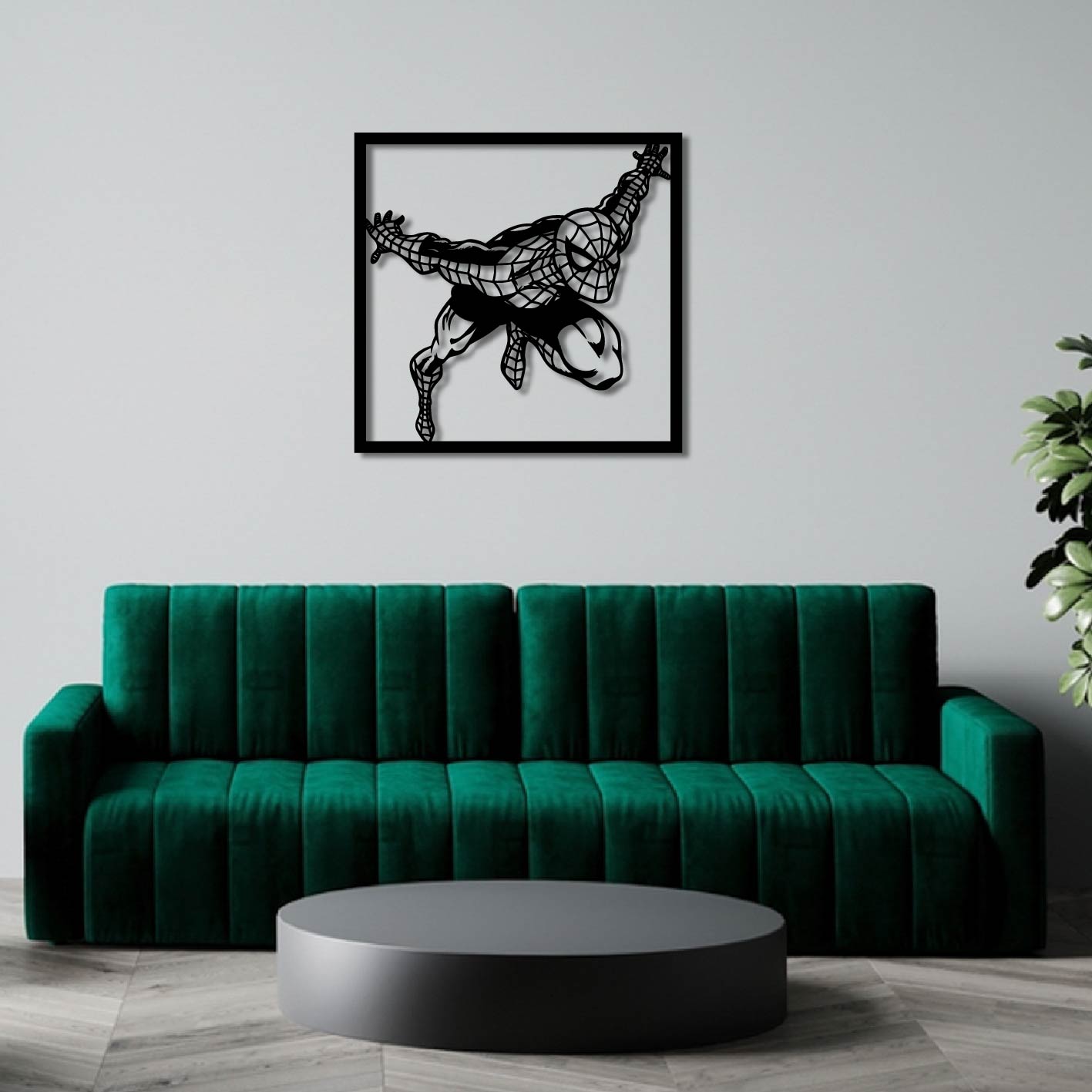 SPIDERMAN FRAME DECOR METAL WALL ART
