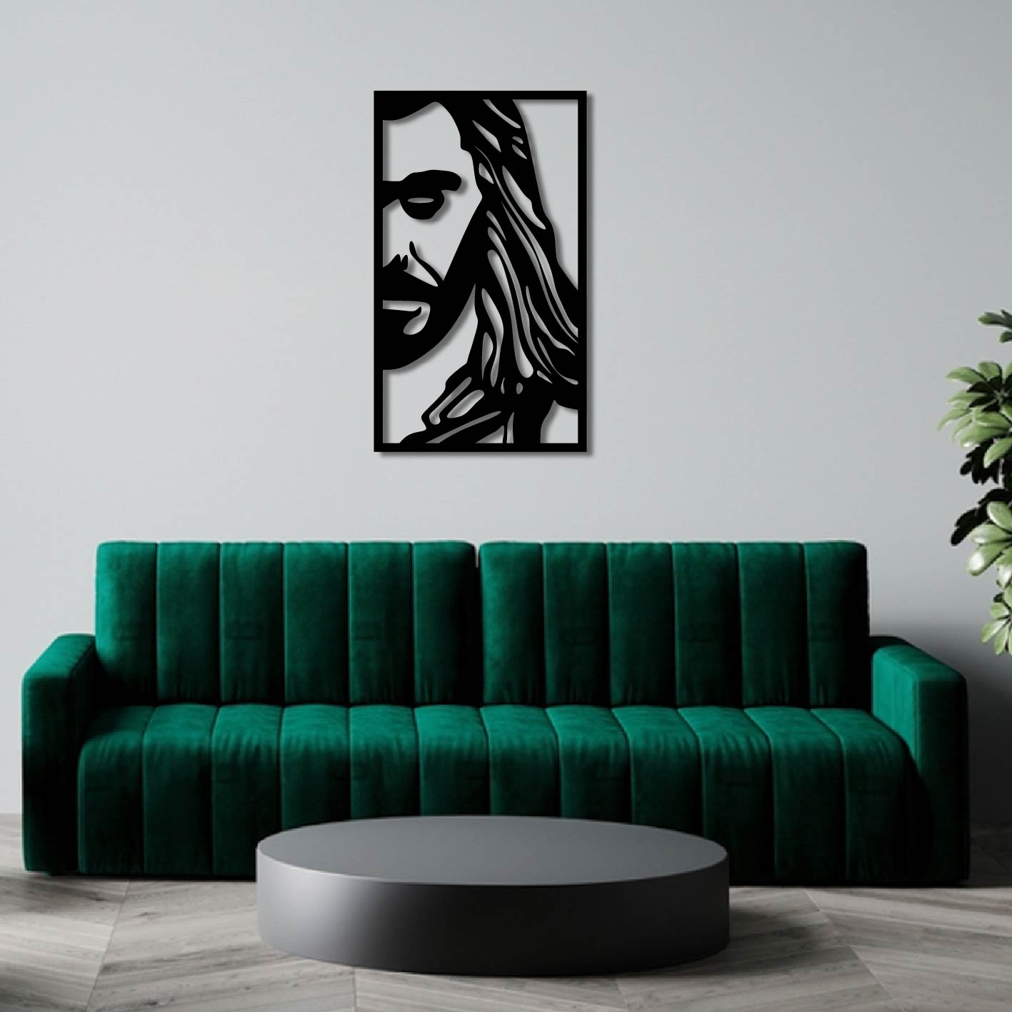 MCU THOR FACE PORTRAIT METAL WALL ART