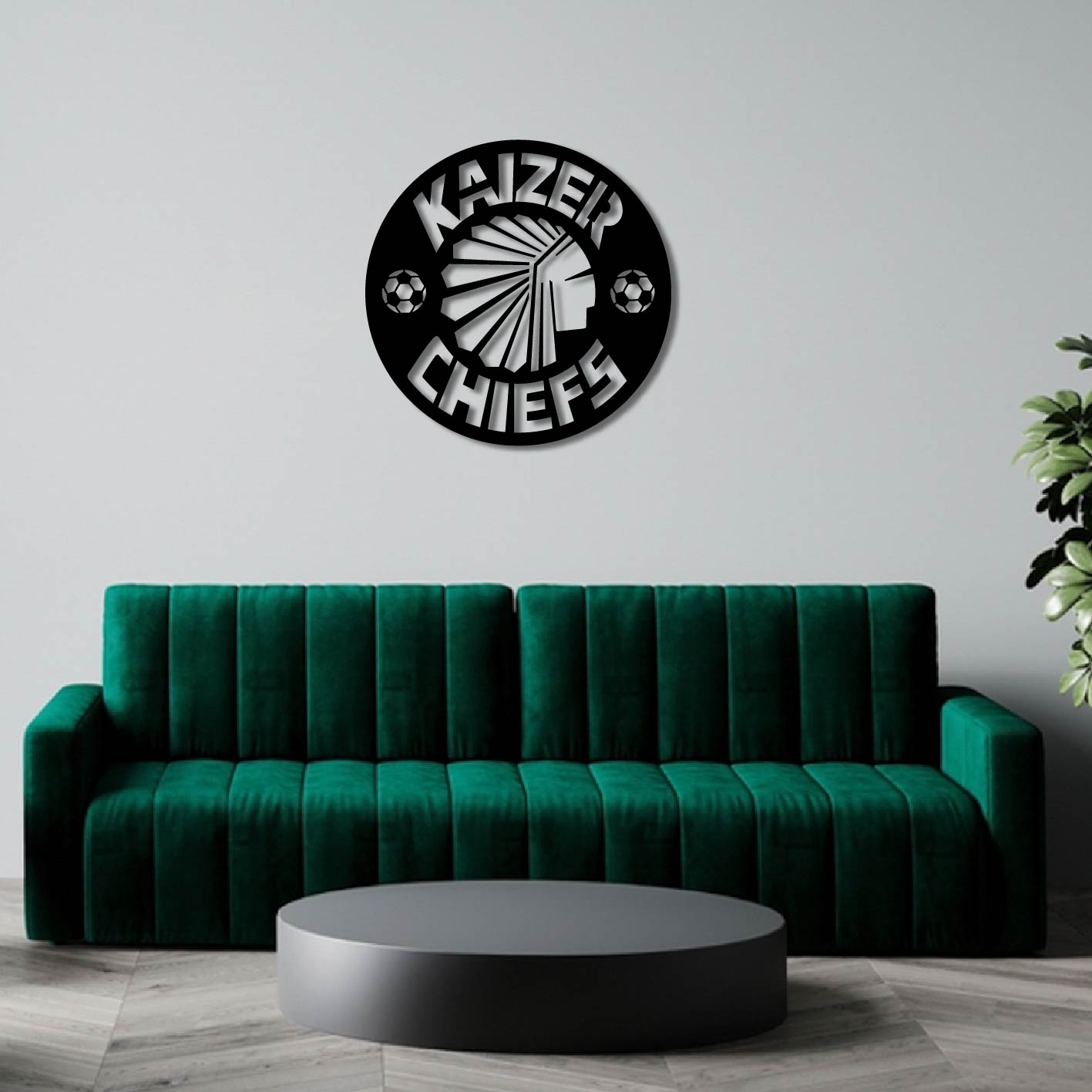 KAIZER CHIEFS LOGO METAL WALL ART