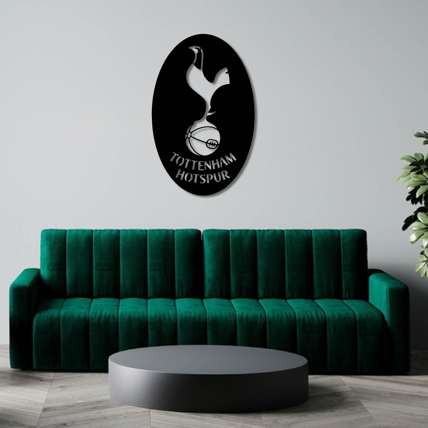 TOTTENHAM HOTSPURS LOGO METAL WALL ART