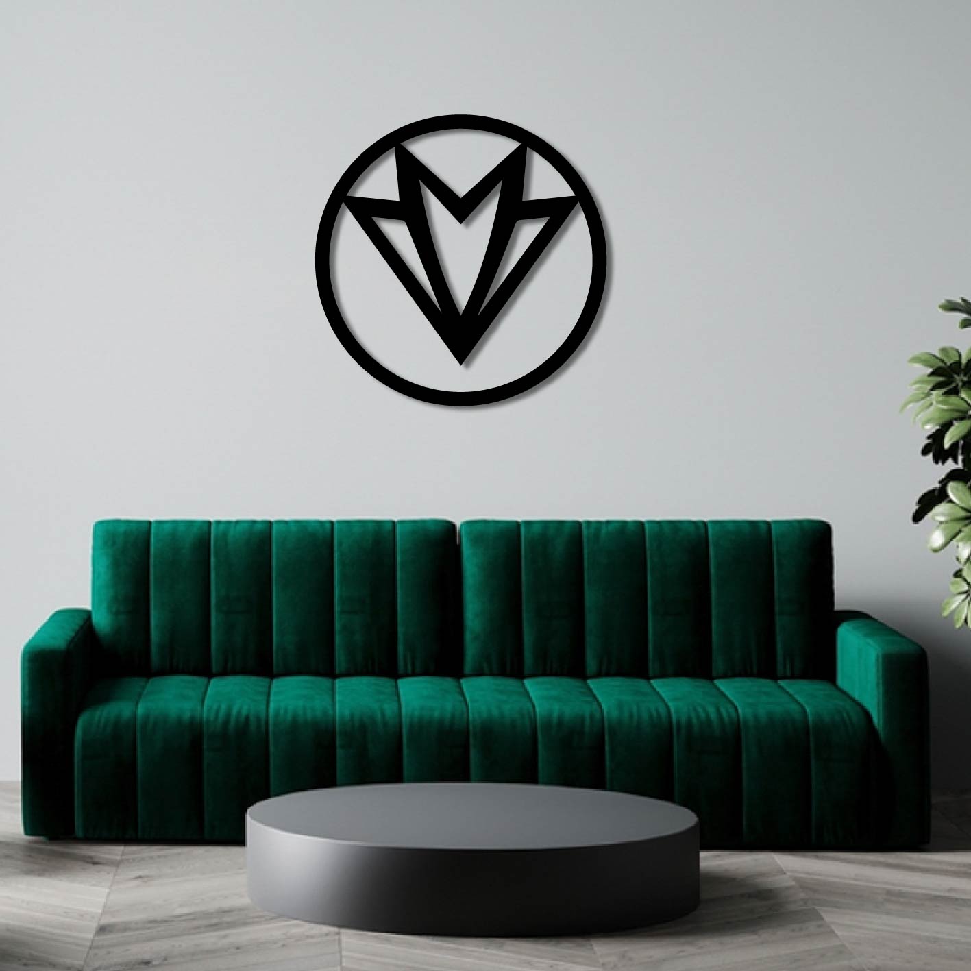 FALCON LOGO METAL WALL ART