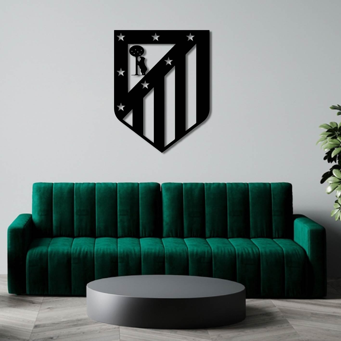 ATLETICO MADRID LOGO METAL WALL ART