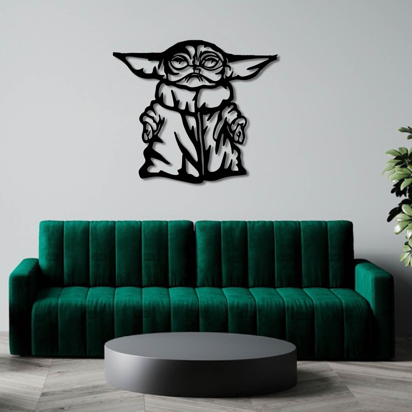YODA 2 METAL WALL ART