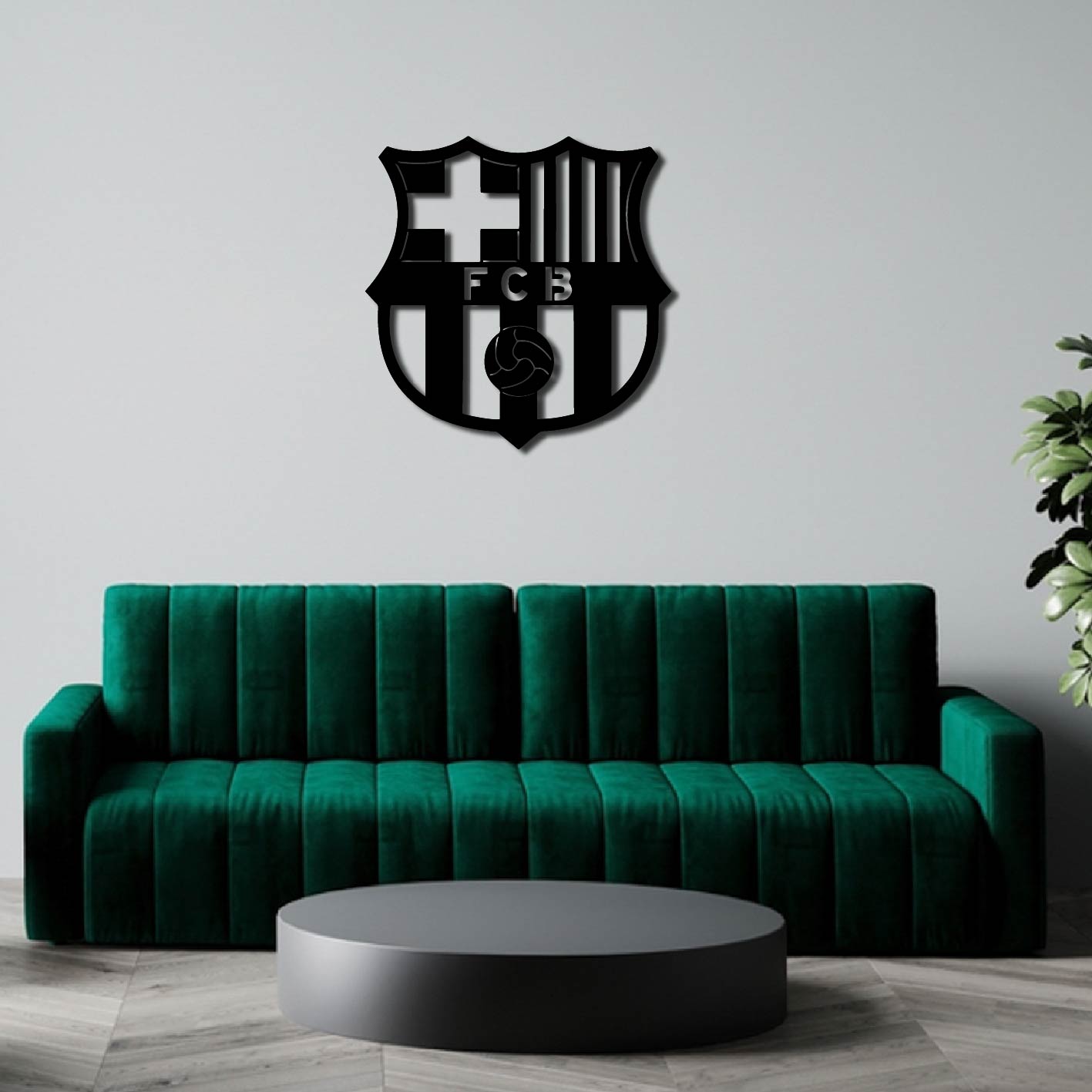 BARCELONA LOGO METAL WALL ART