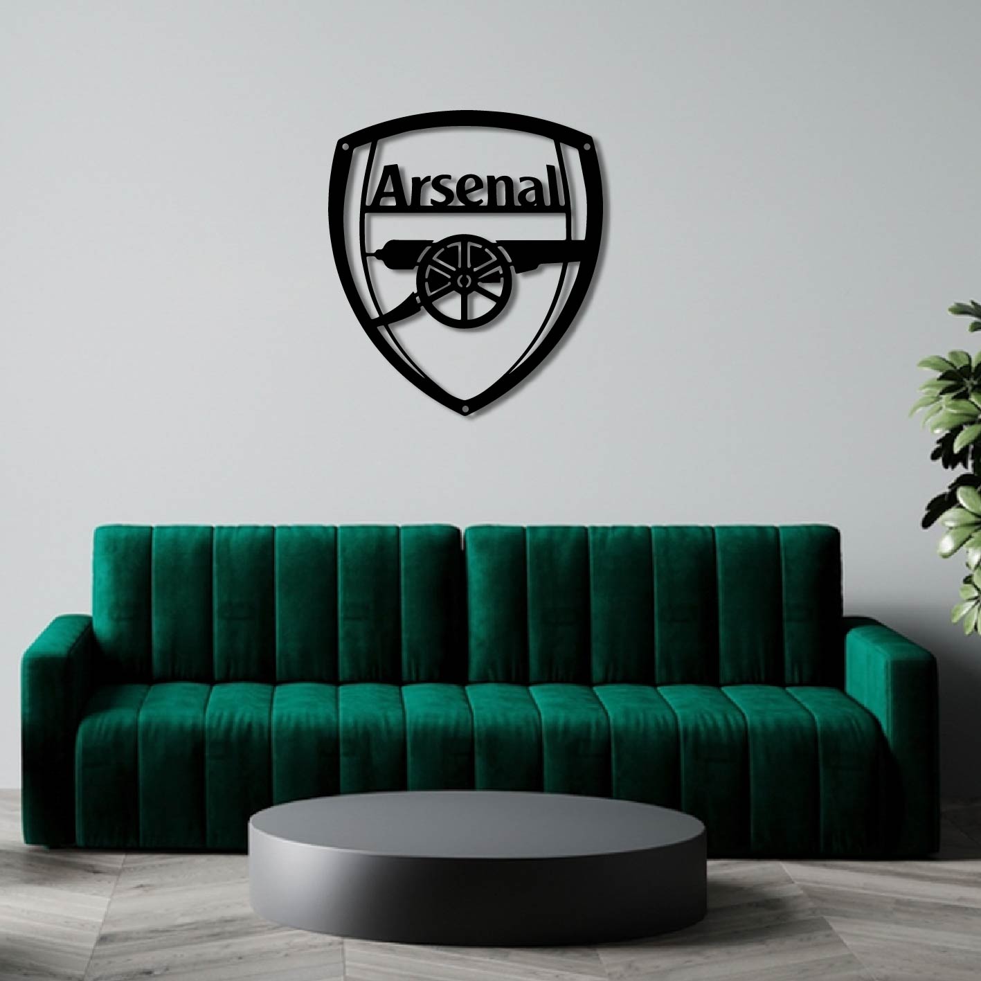 ARSENAL LOGO METAL WALL ART