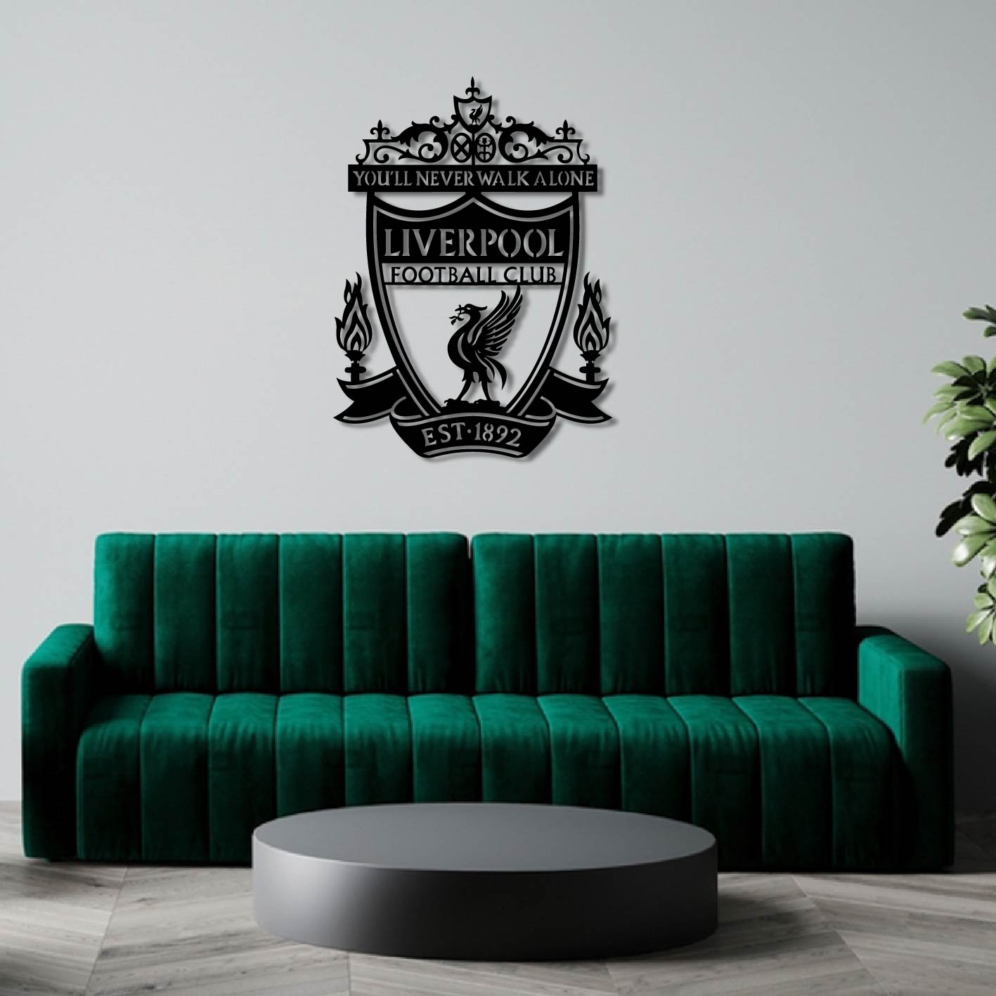 LIVERPOOL LOGO METAL WALL ART
