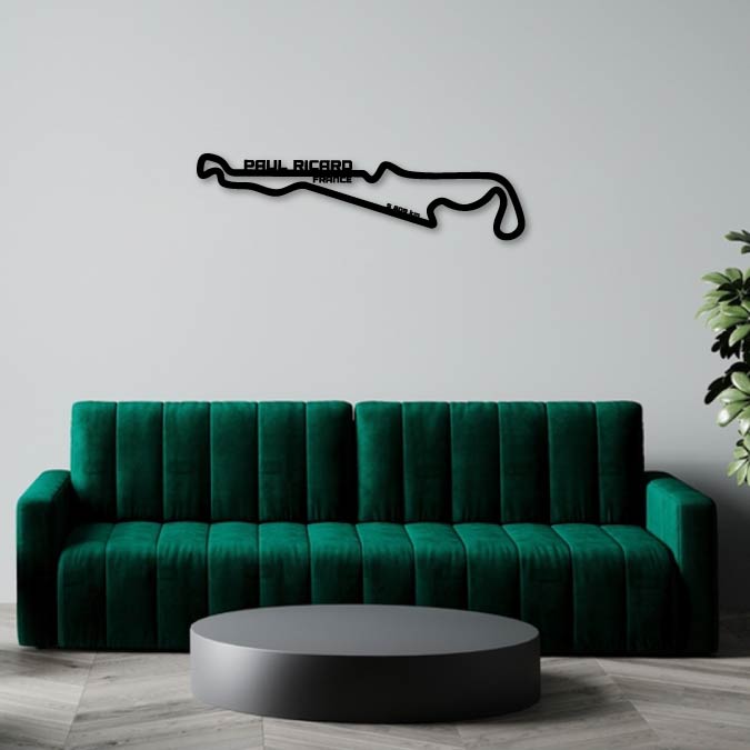 PAUL RICARD CIRCUIT METAL WALL ART