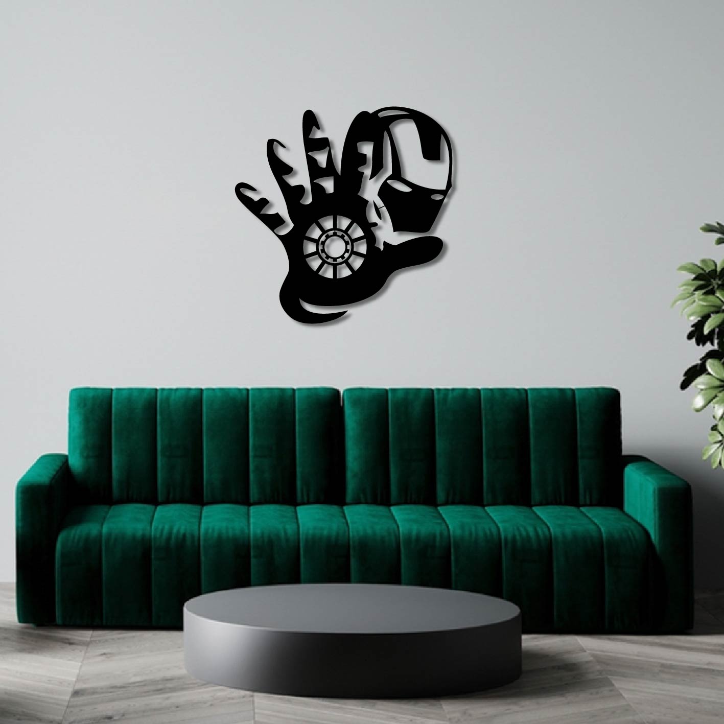 IRONMAN SHOOTER DETAILED METAL WALL ART