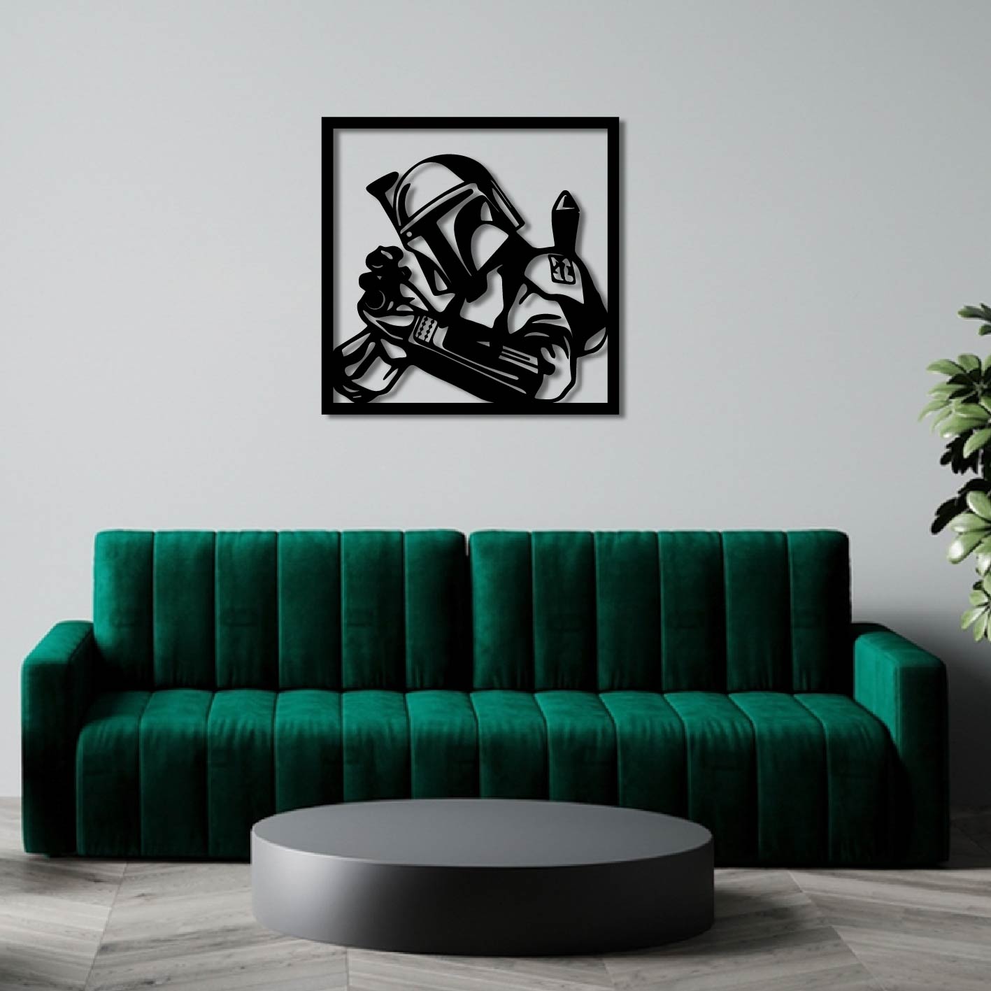 STAR WARS MANDALORIAN METAL WALL ART