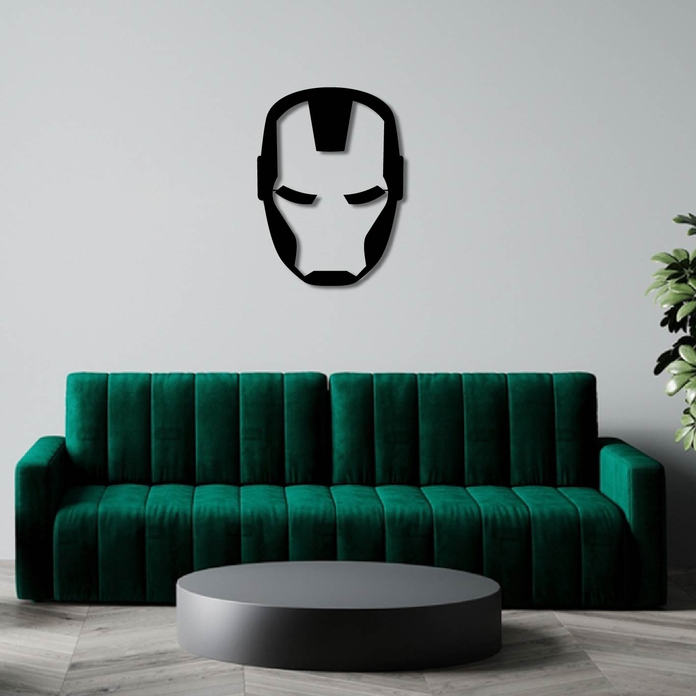 IRONMAN HELMET METAL WALL ART
