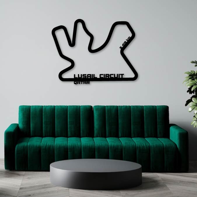 LUSAIL INTERNATIONAL CIRCUIT 2 METAL WALL ART