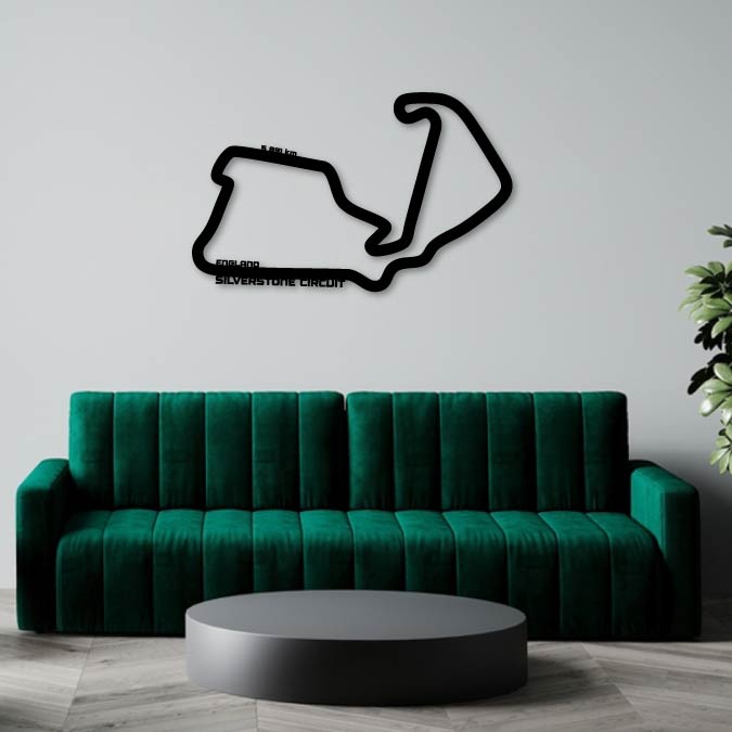 SILVERSTONE CIRCUIT 2 METAL WALL ART