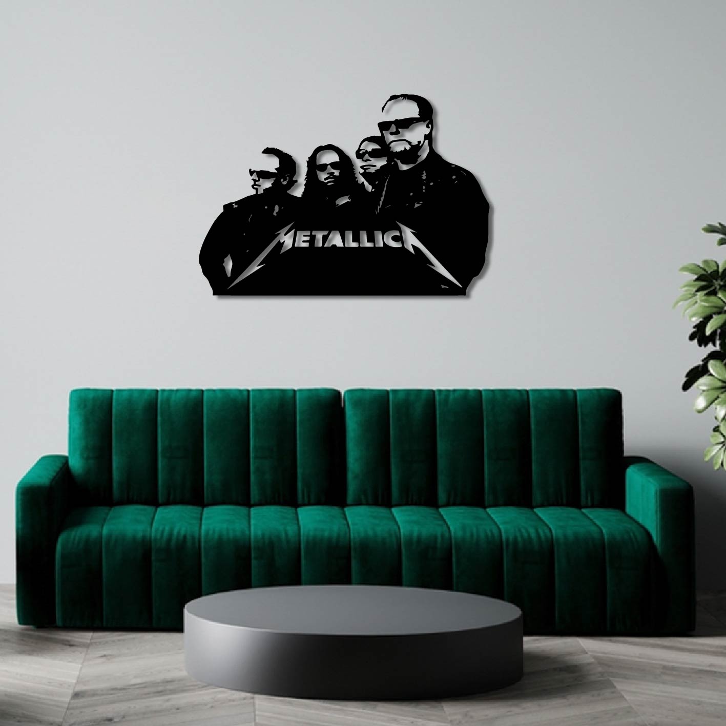 METALLICA BAND METAL WALL ART