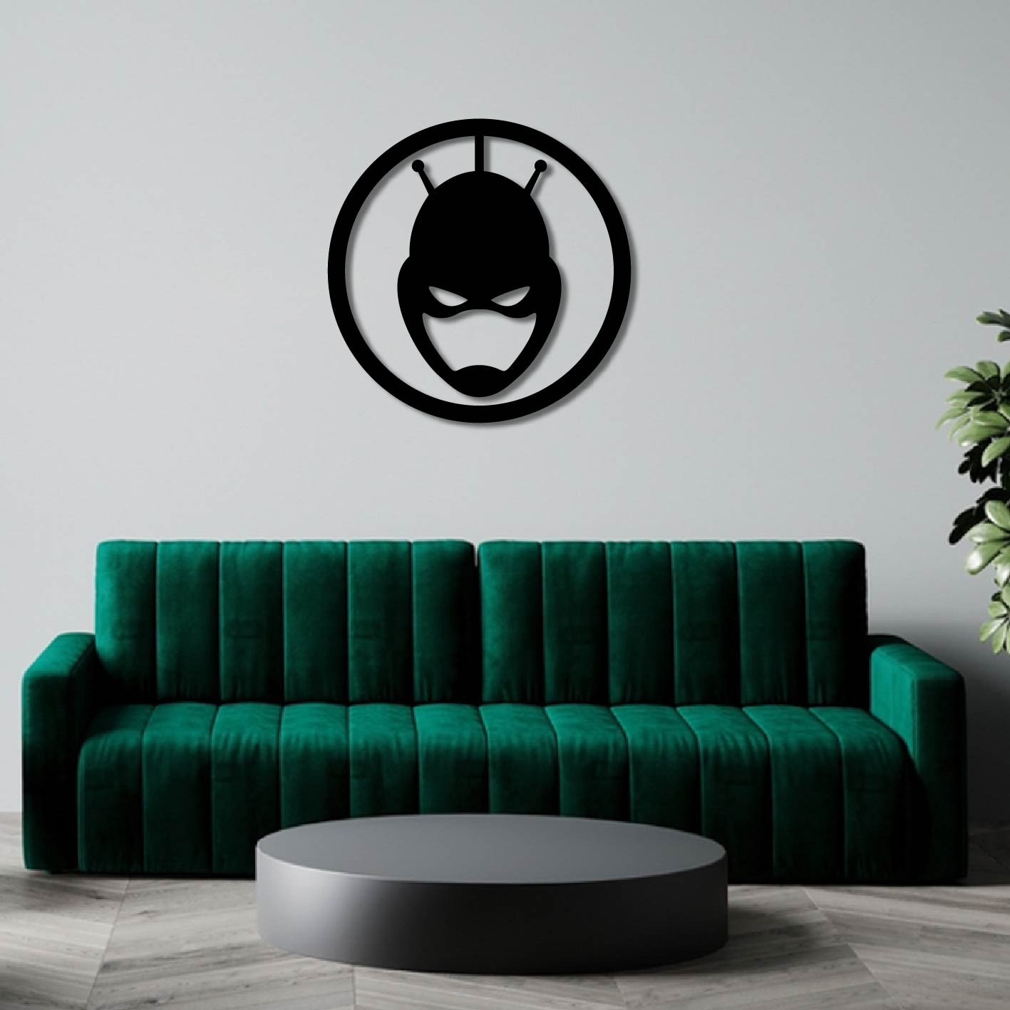 MARVEL ANTMAN PORTRAIT ROUND METAL WALL ART