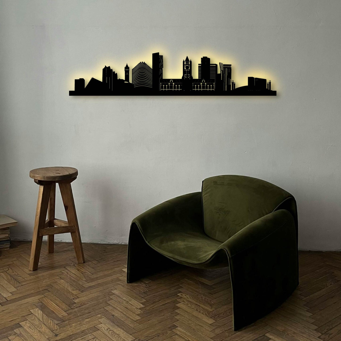 MANCHESTER ENGLAND METAL WALL ART